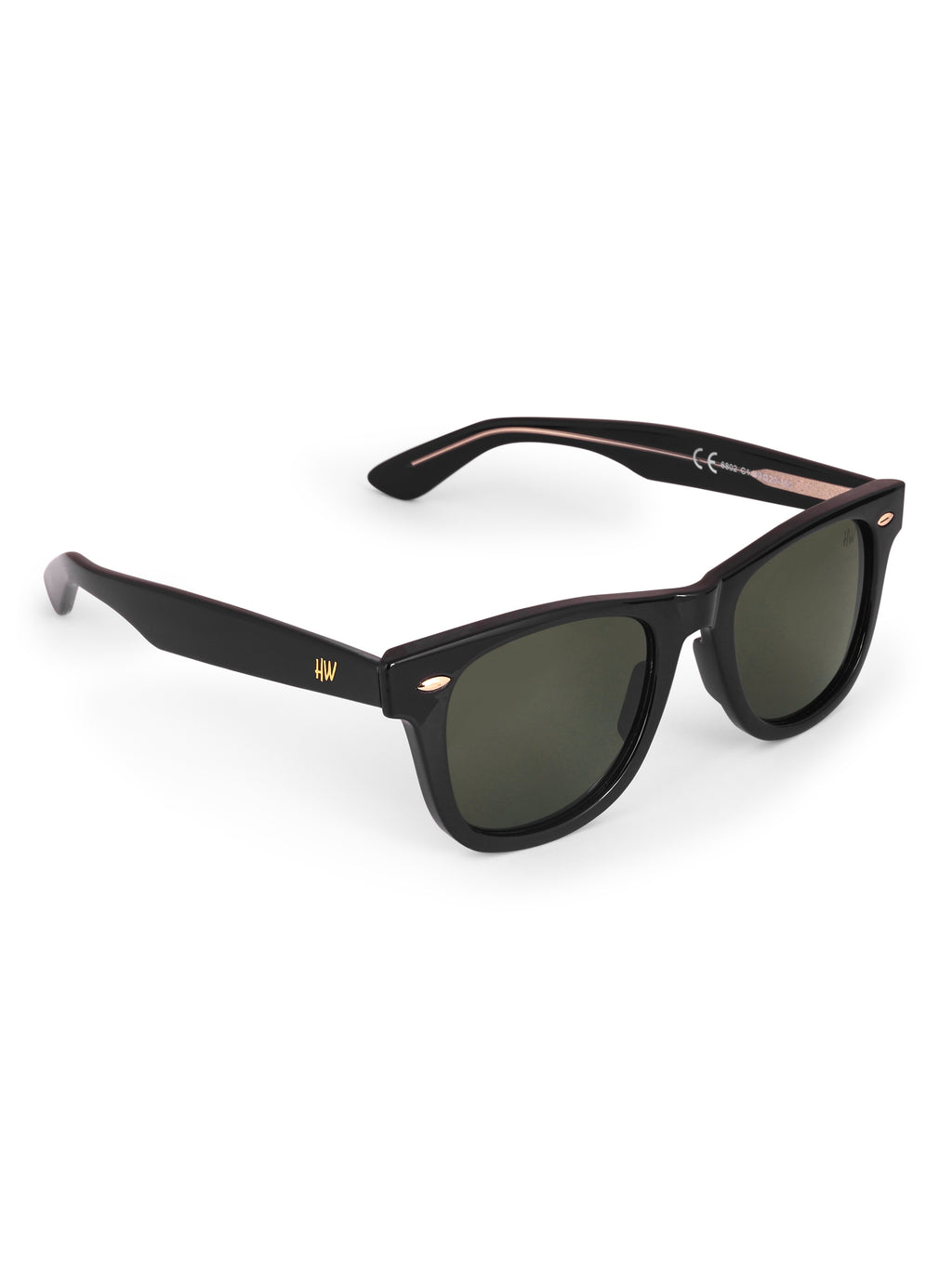 Men's Classic Green Wayfarer Sunglasses