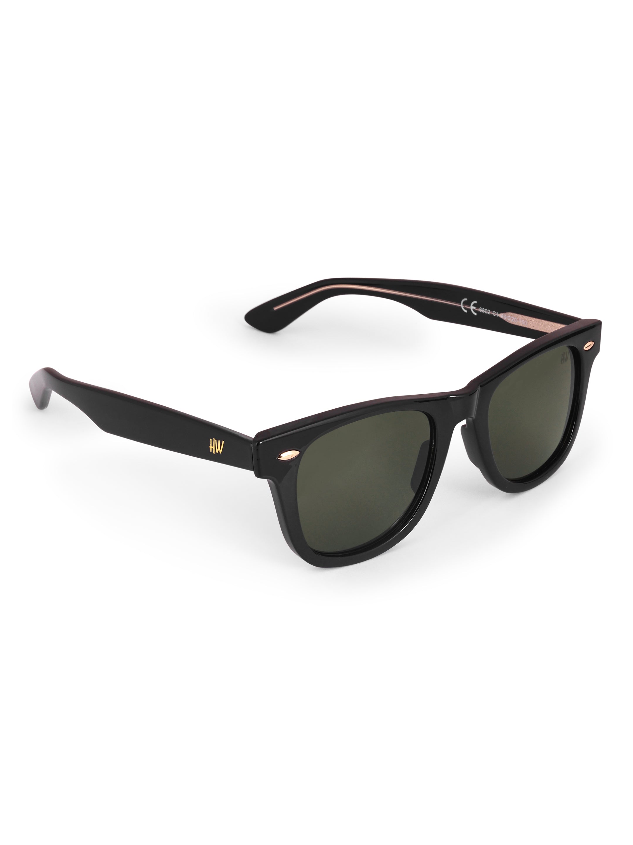 Men's Classic Green Wayfarer Sunglasses