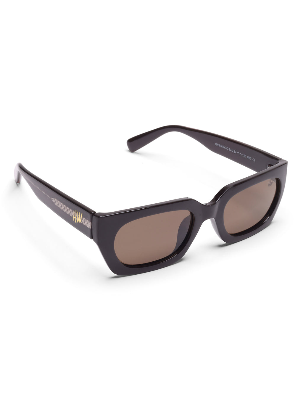 Solara Brown Oval UV Protected Womens Sunglasses