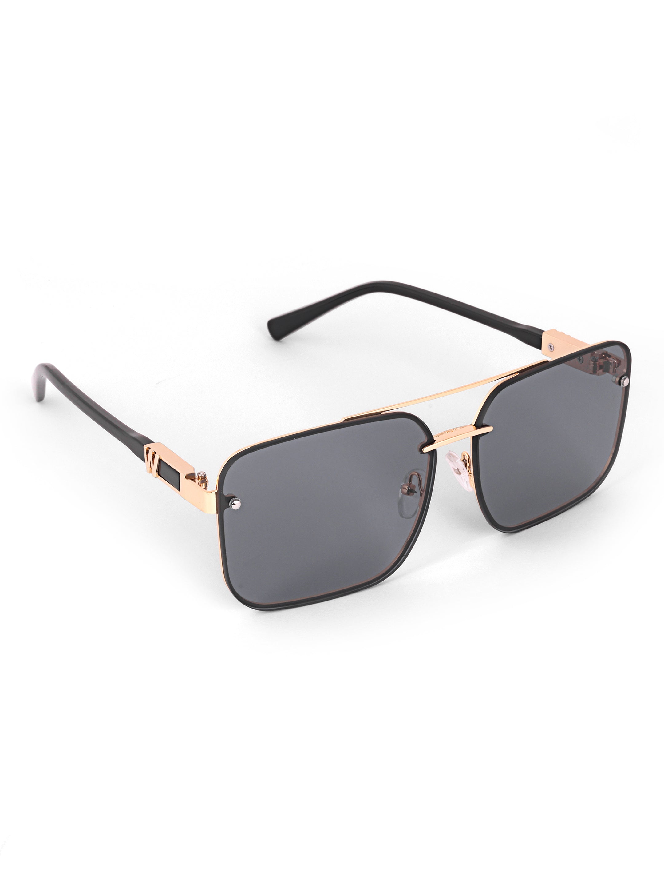 Men Wayfarer UV Protected Sunglasses Black