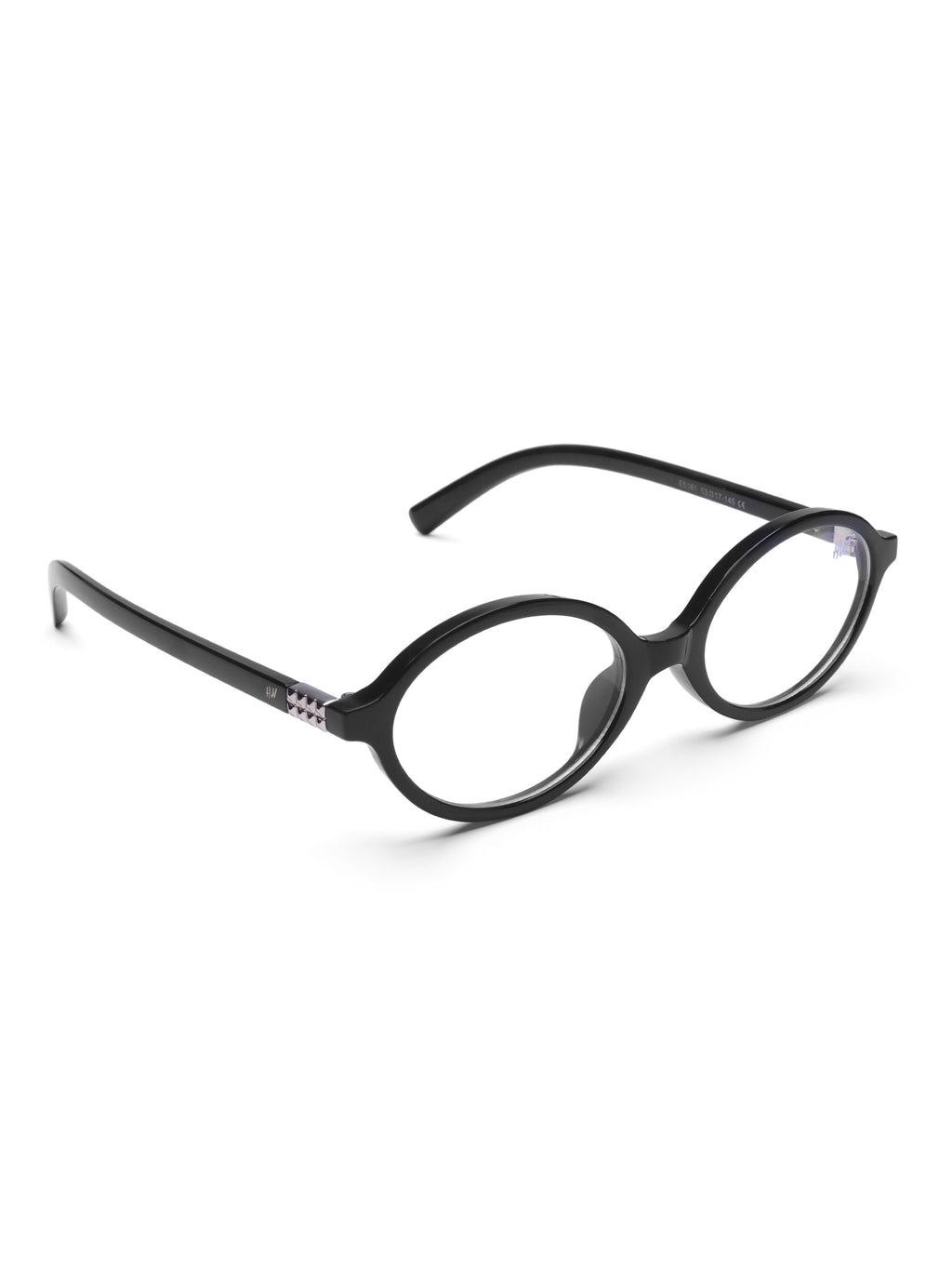 Women's Oval Optical Frame Black