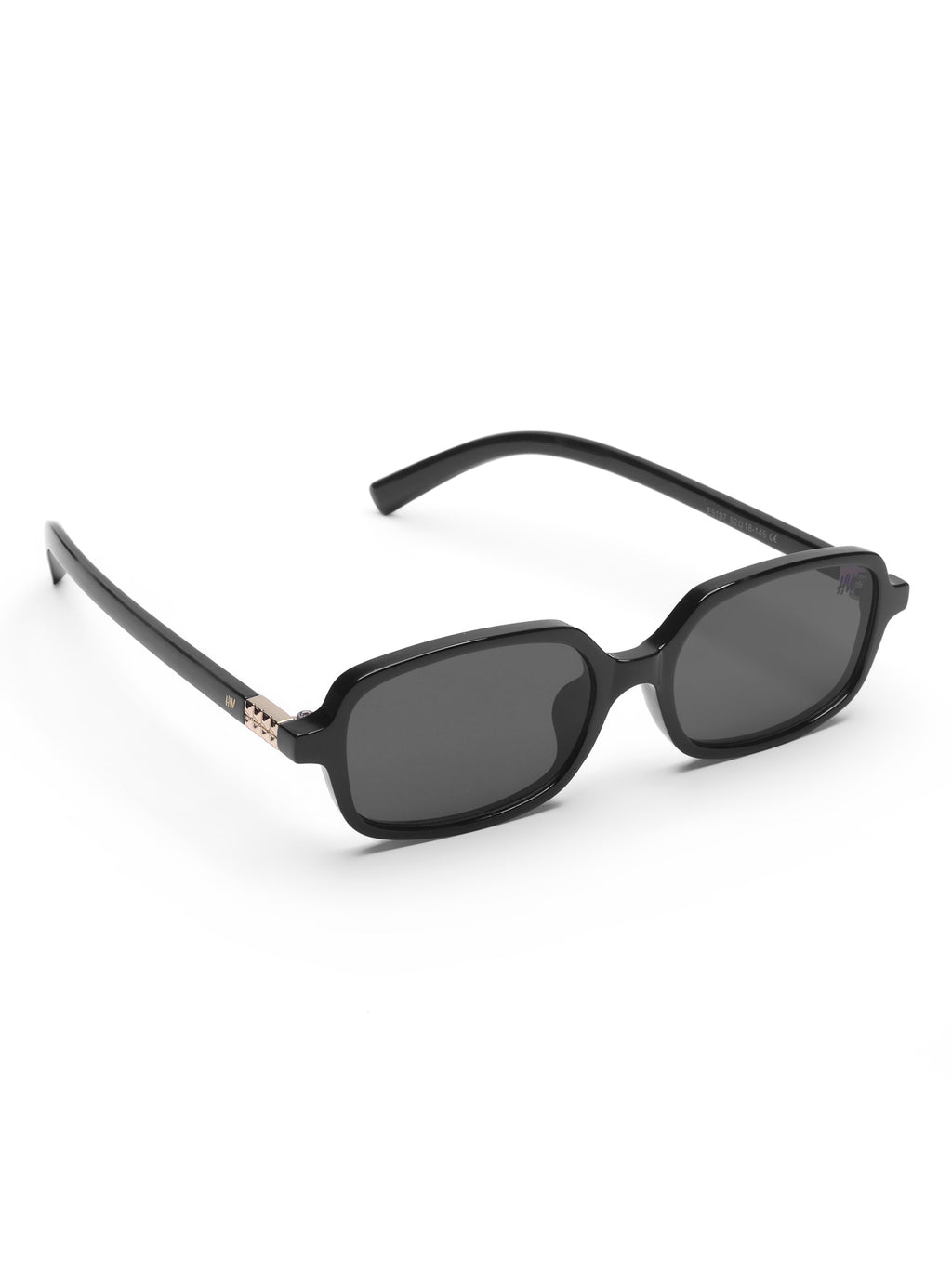 Women's Small Rectangle Black Sunglasses