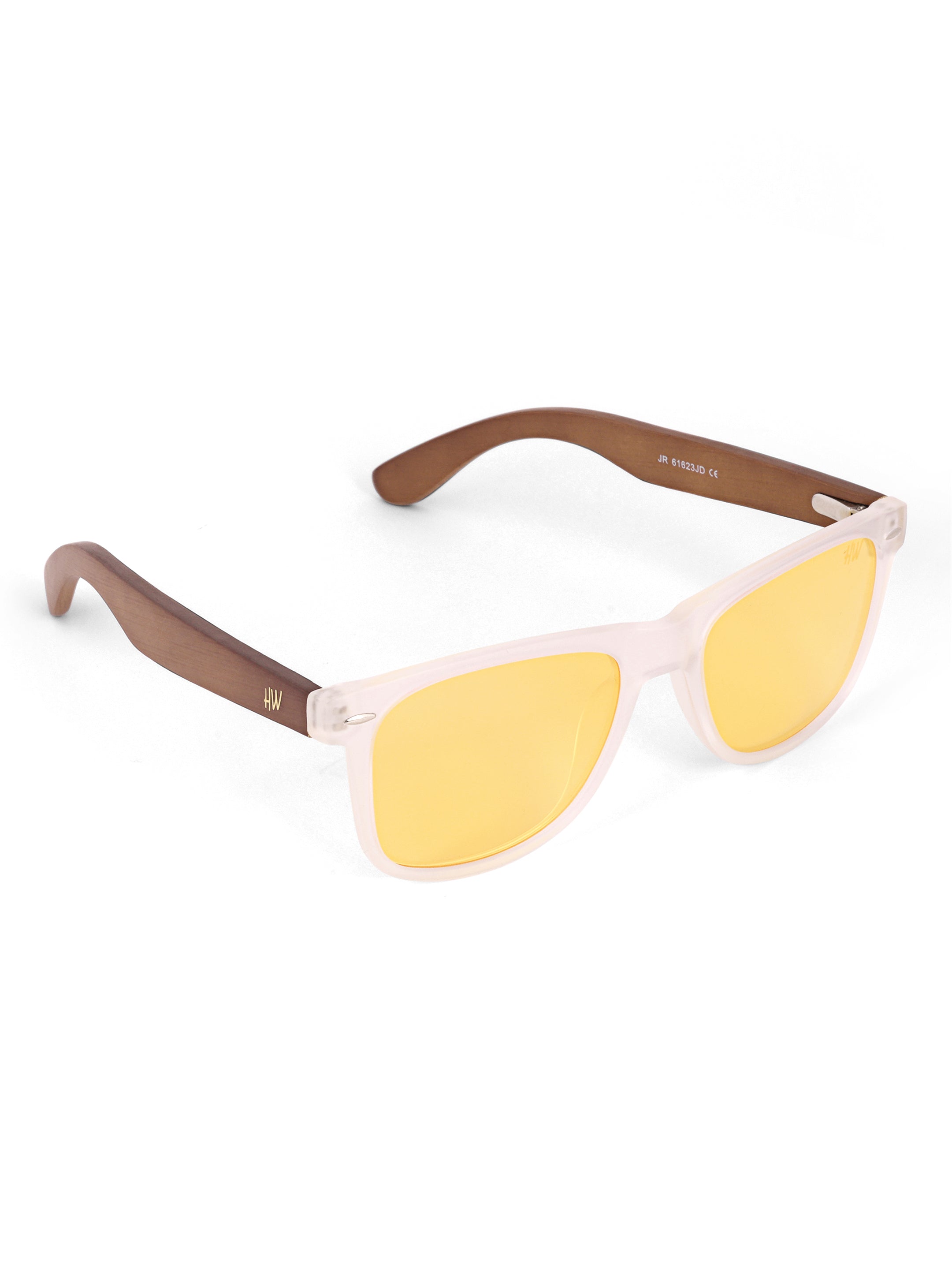 Men Wayfarer UV Protected Sunglasses Yellow
