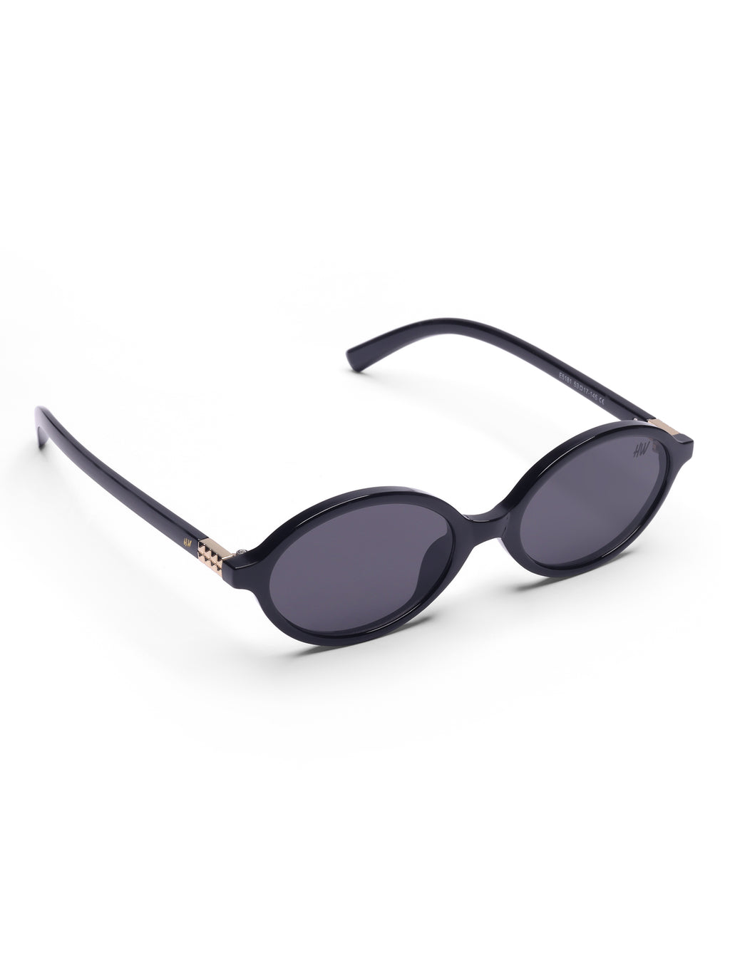 Women's Oval Black Sunglasses