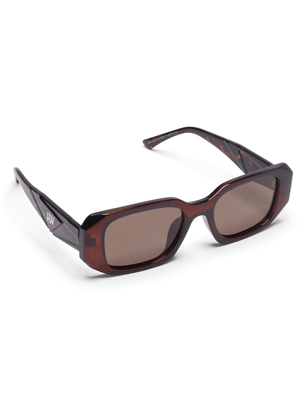 Aveline Oval Brown UV Protected Womens Sunglasses