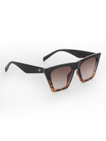 Women's Leopard Brown Cateye UV Protected Oversized Sunglasses