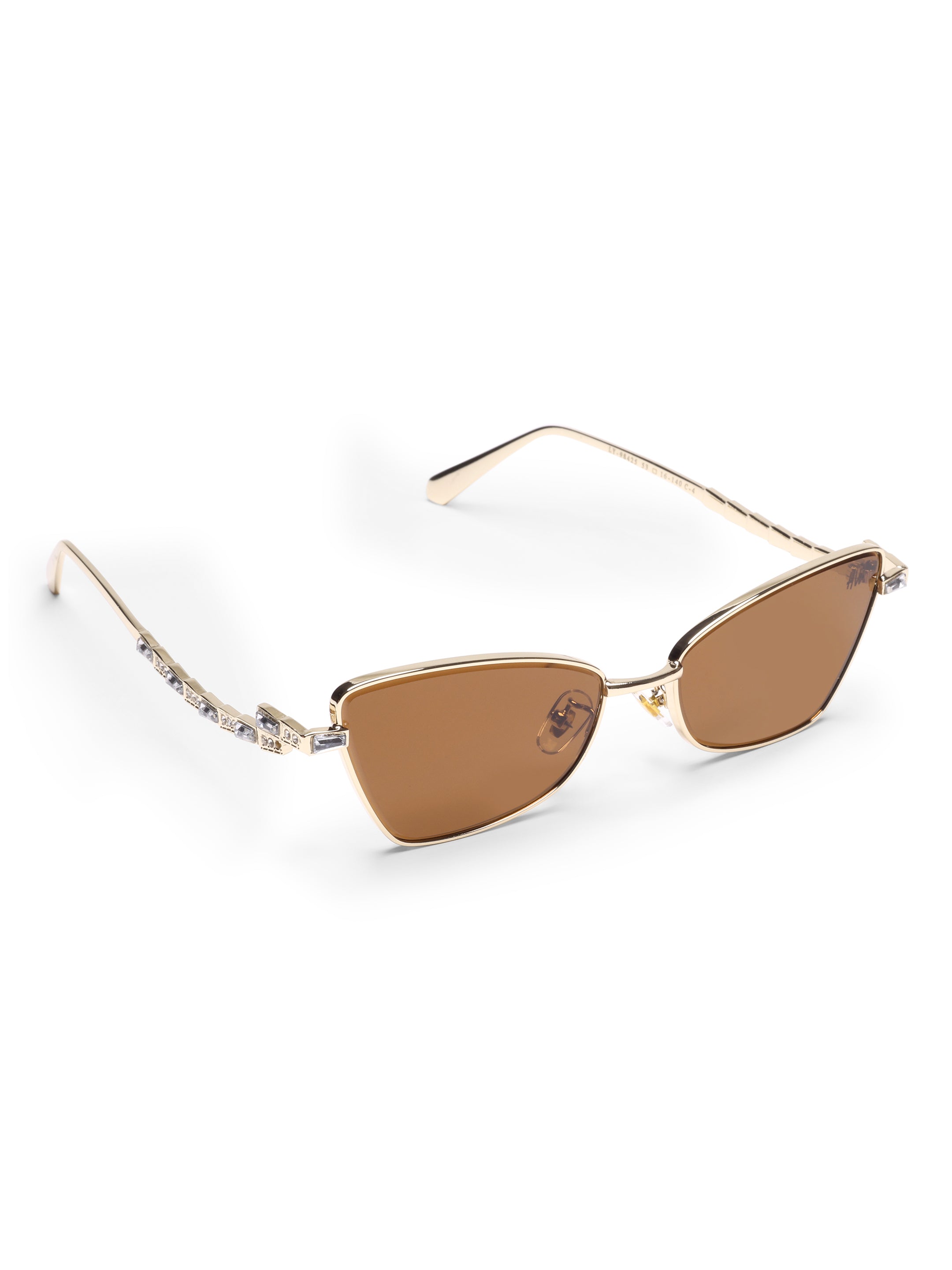 Sirena Gold Brown UV Protected Womens Sunglasses
