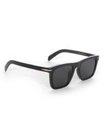 Men's Black UV Protected Wayfarer Rectangular Sunglasses