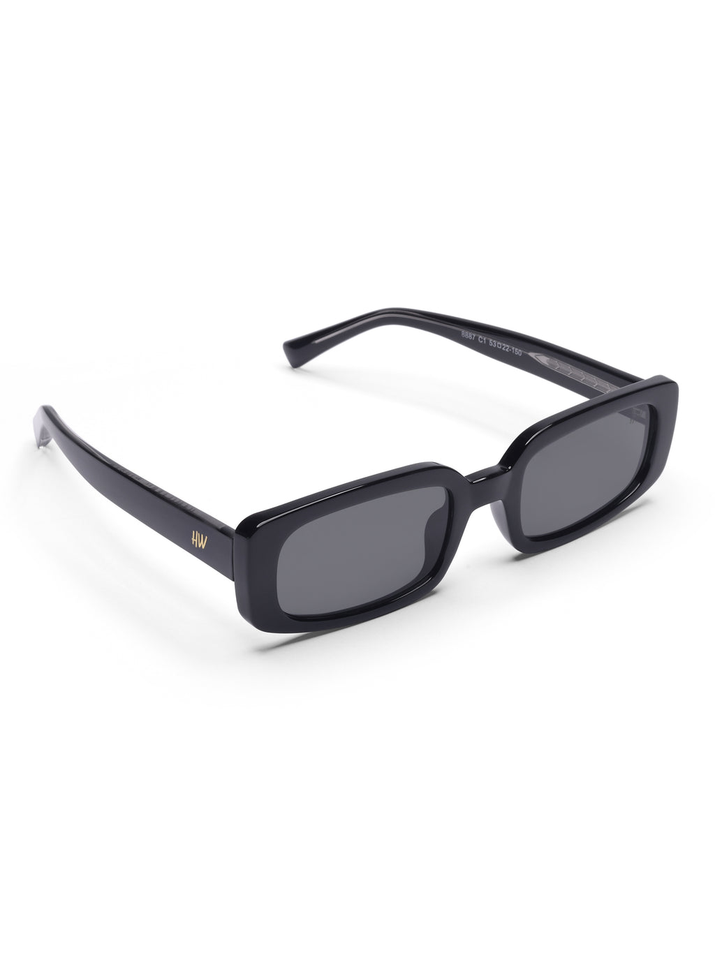 Women's Black Sleek Sunglasses