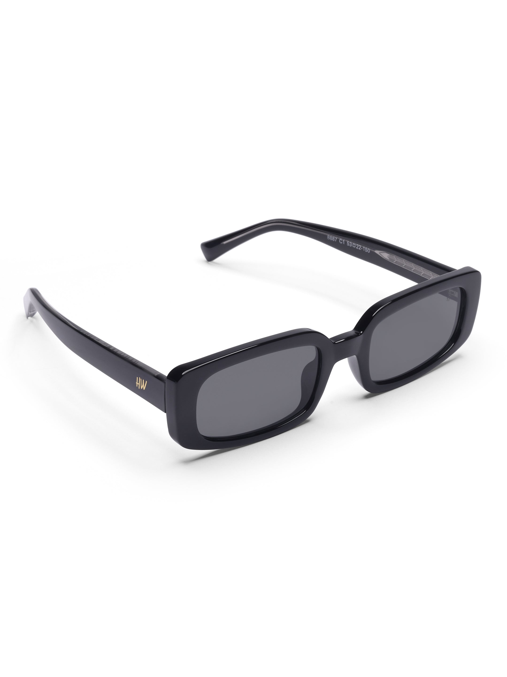 Women's Black Sleek Sunglasses