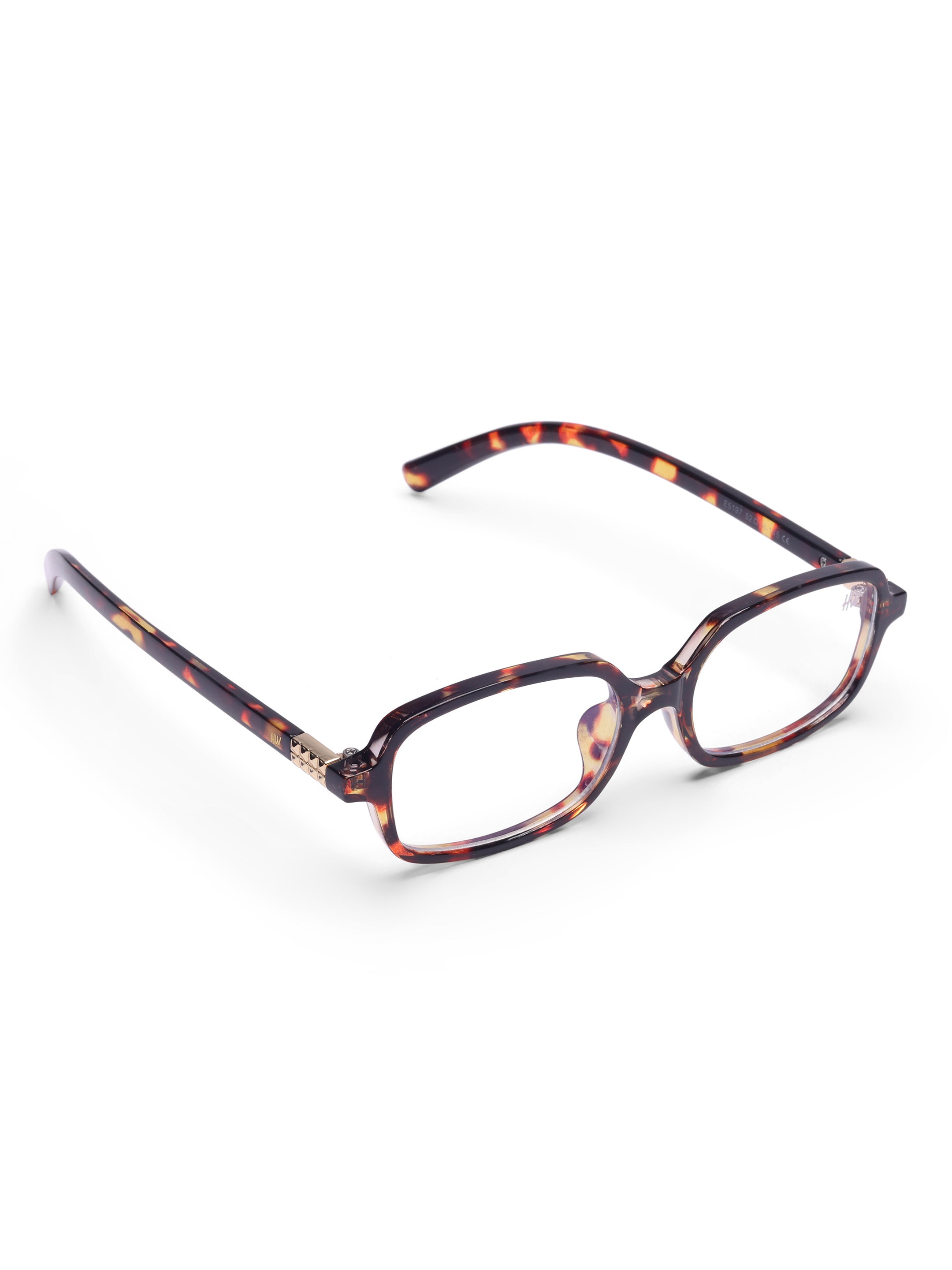 Women's Small Leopard Rectangle Sunglasses