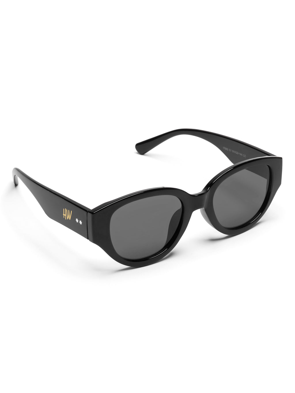 Lumina Black UV Protected Womens Sunglasses