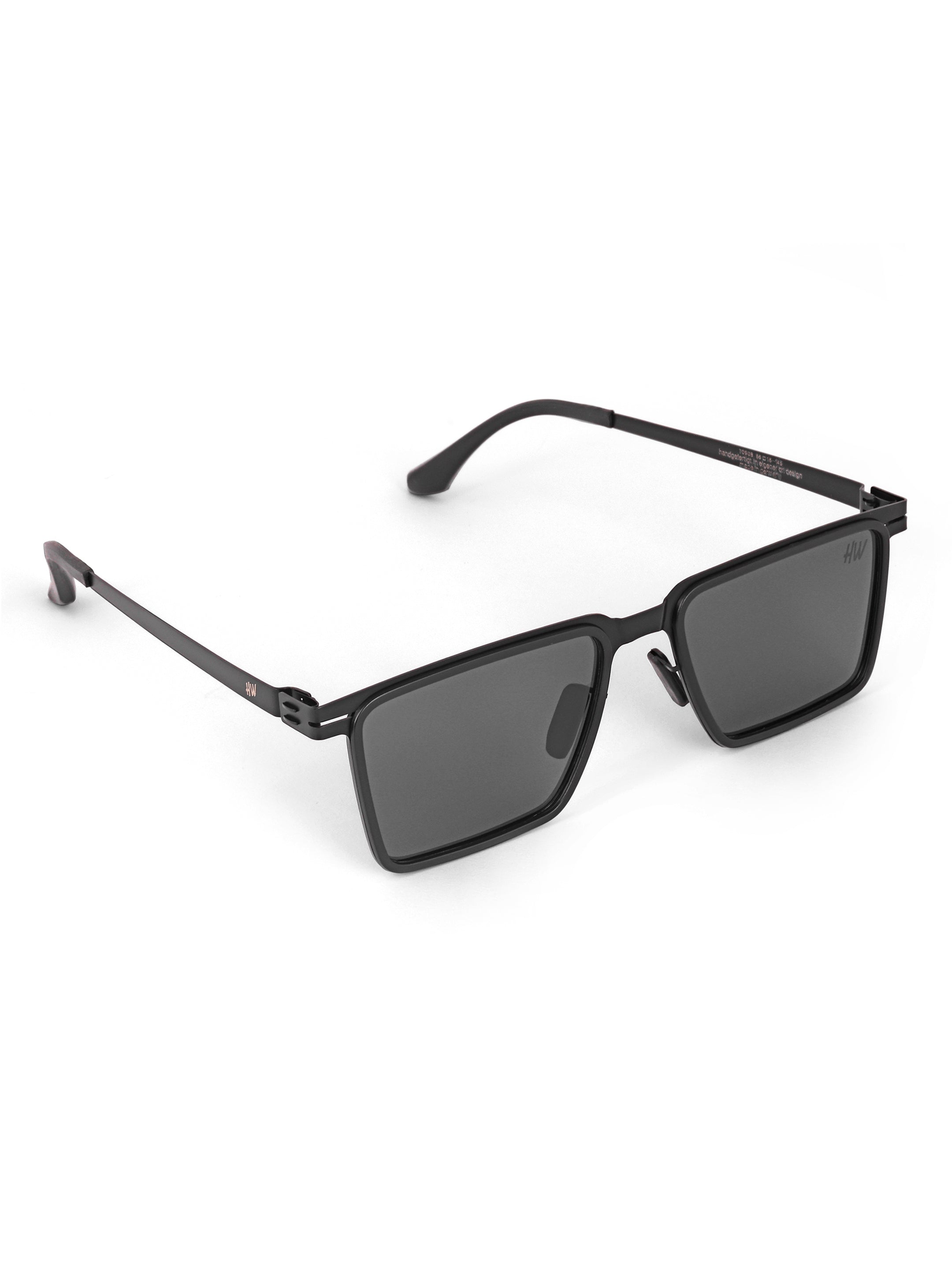 Men Wayfarer Uv Protected Sunglasses Black