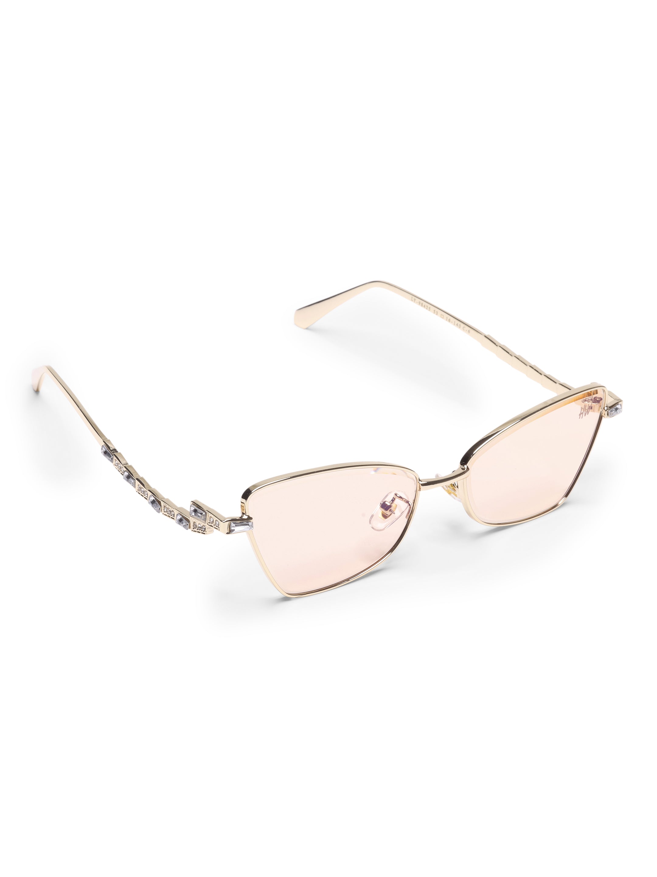 Kaia Metal Peach UV Protected Womens Sunglasses