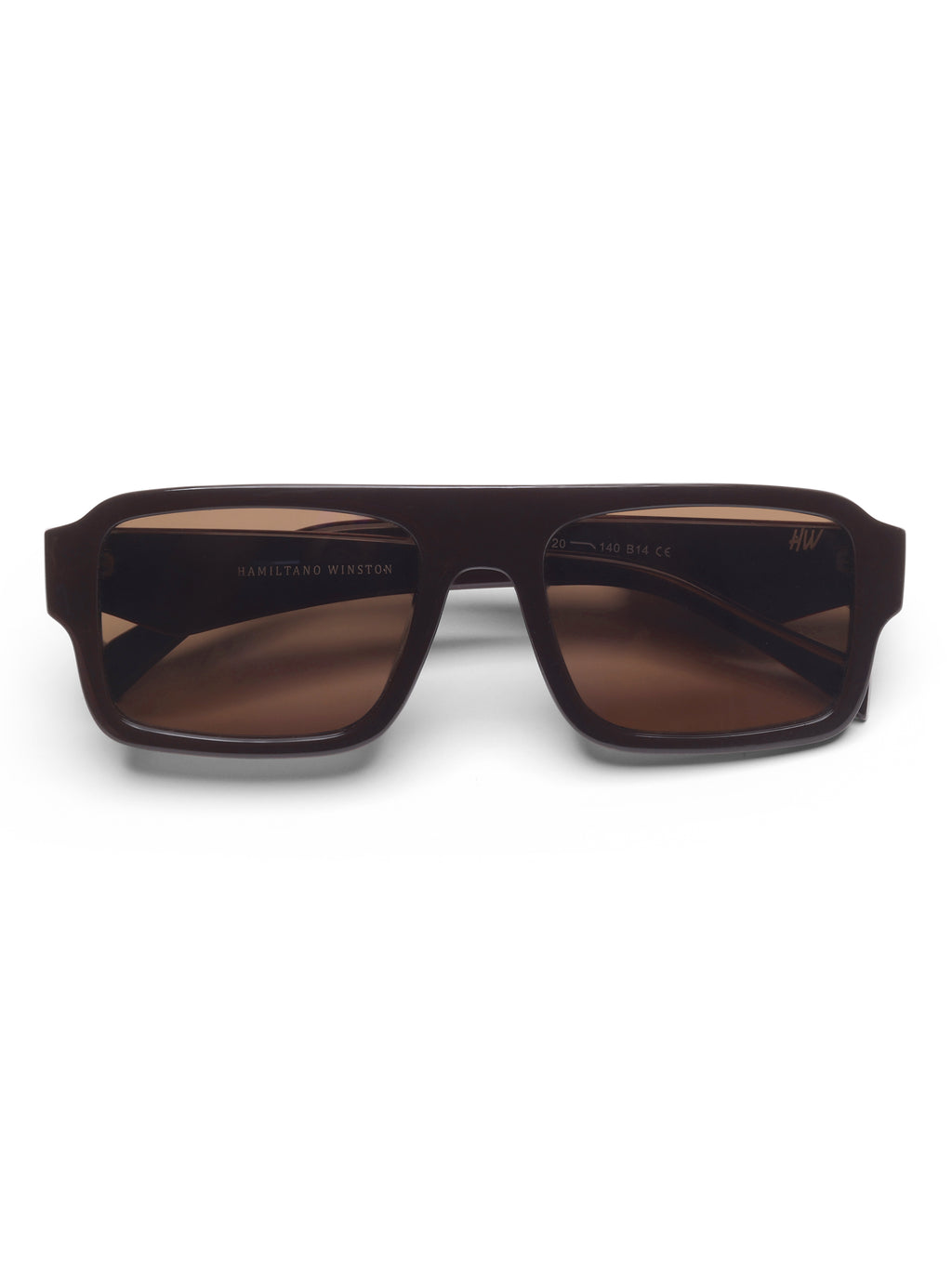 Onyx Brown Wayfarer Mens Sunglasses