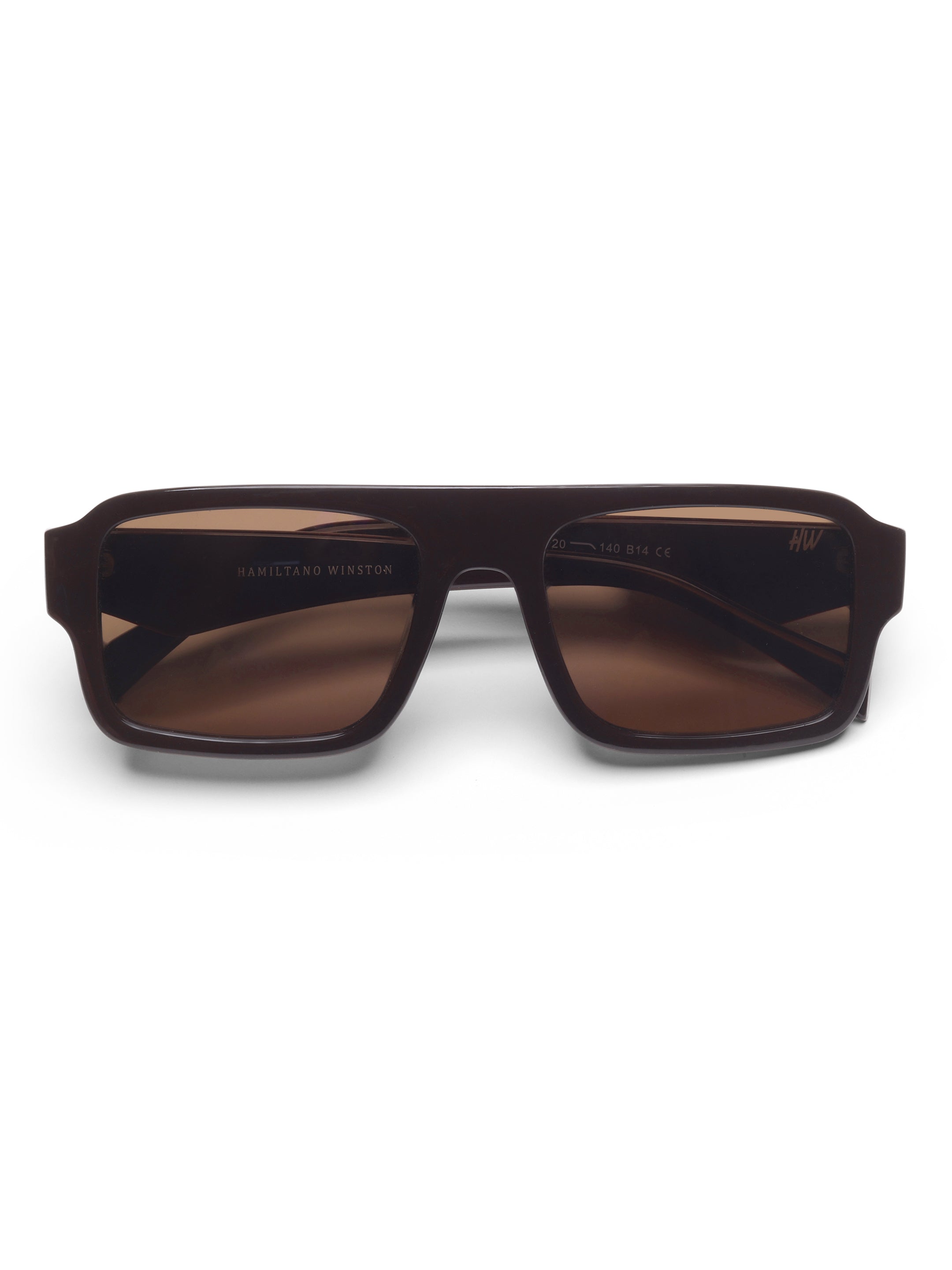 Onyx Brown Wayfarer Mens Sunglasses