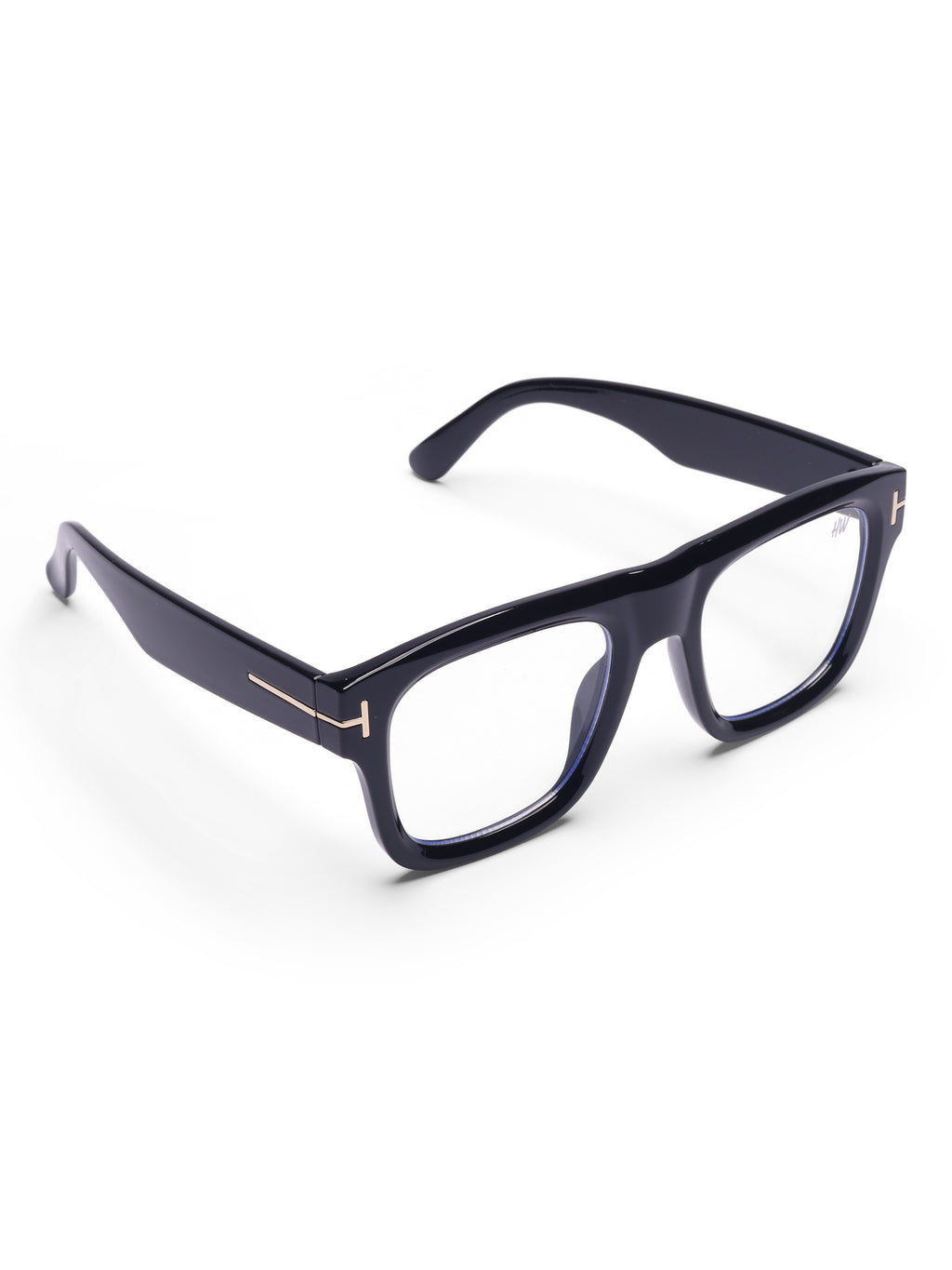 Men's  Wayfarer Rectangular Optical Frame Black