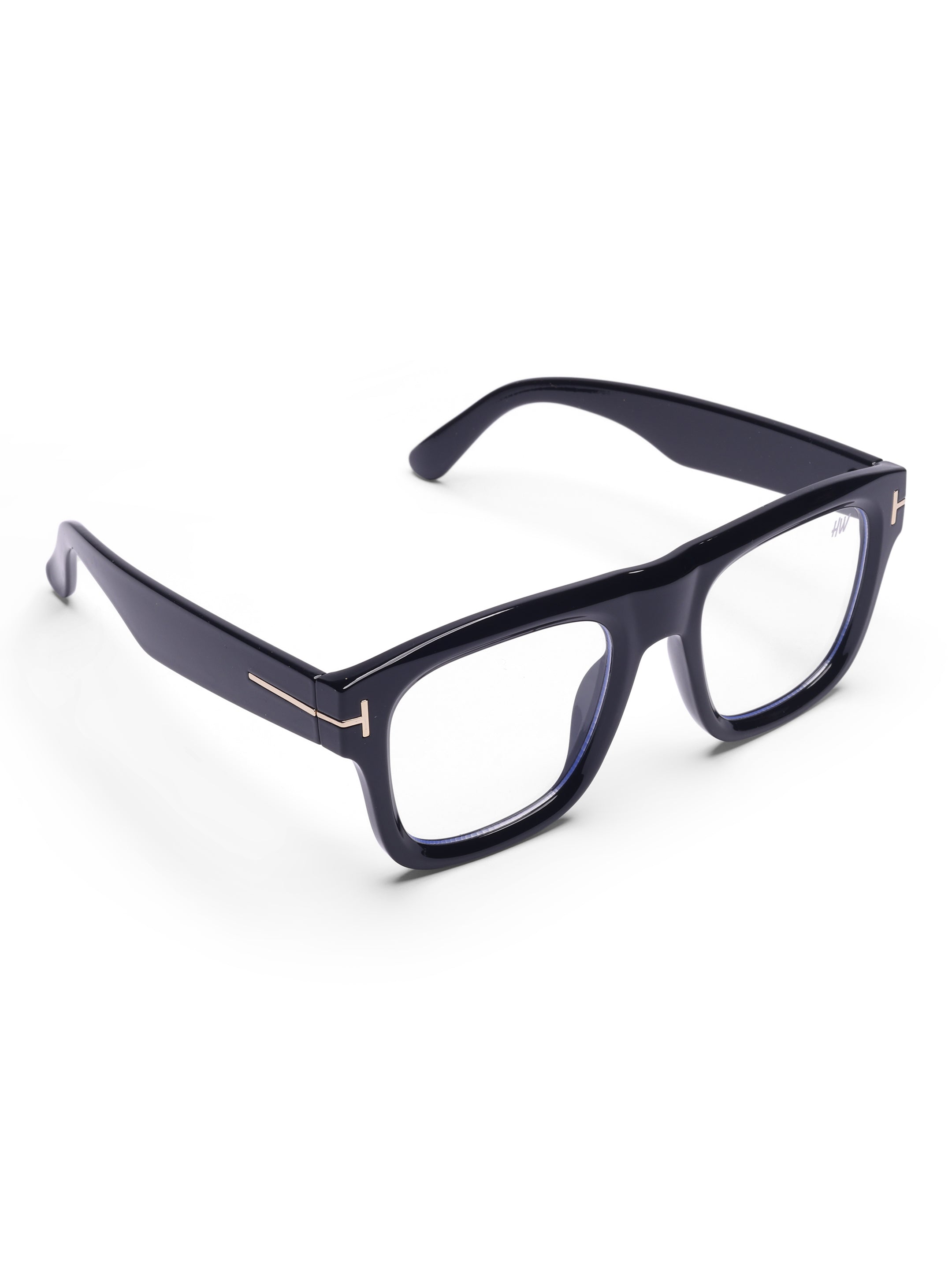 Men's  Wayfarer Rectangular Optical Frame Black