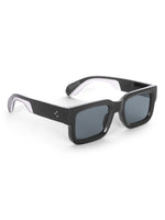 Men's Full Black UV Protected Wayfarer Rectangular Sunglasses