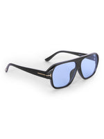 Men's Blue Wayfarer Rectangular Sunglasses