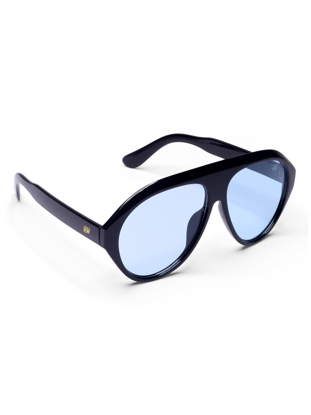 Men's UV Protected Blue Aviator Sunglasses