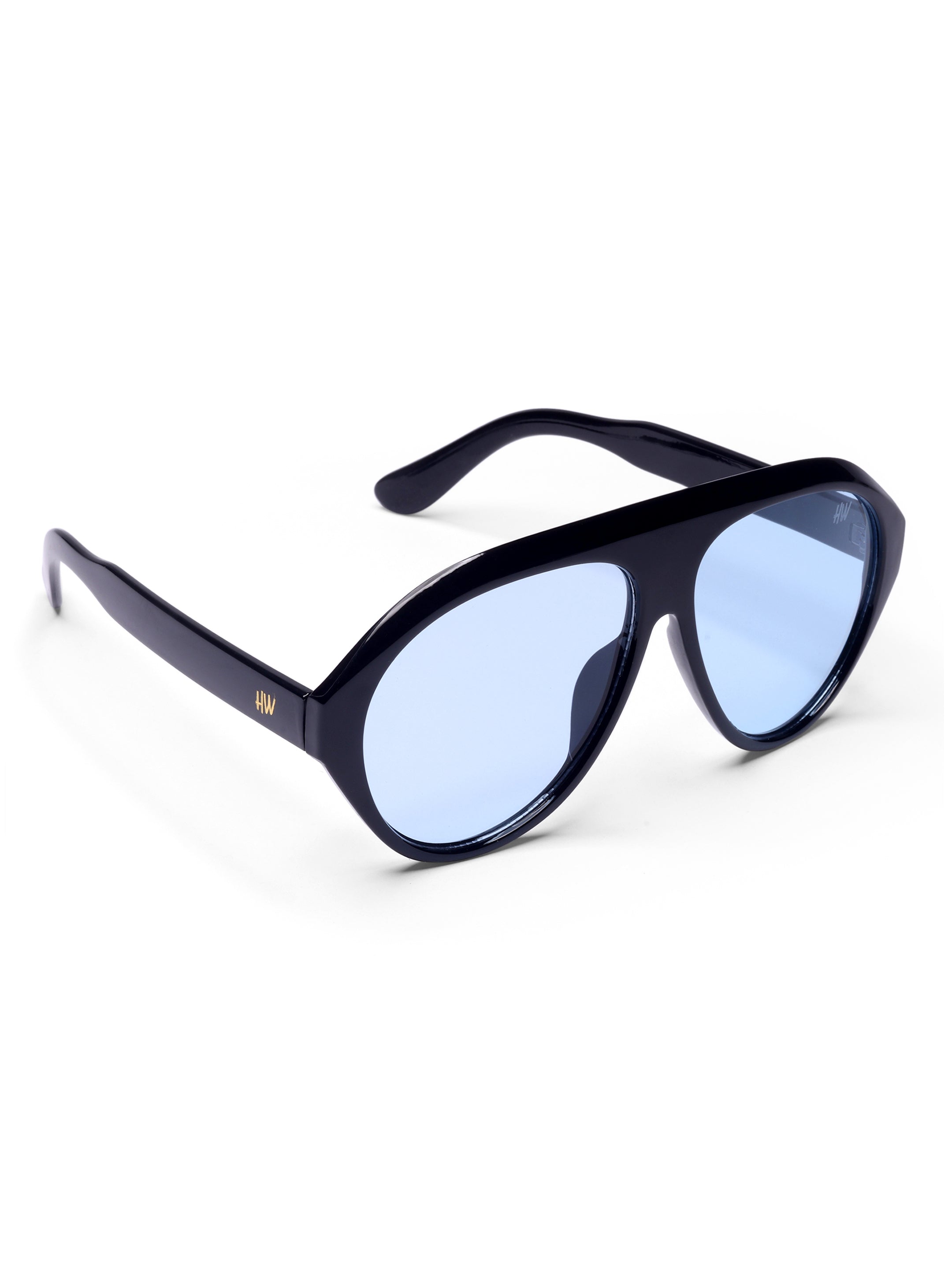 Men's UV Protected Blue Aviator Sunglasses