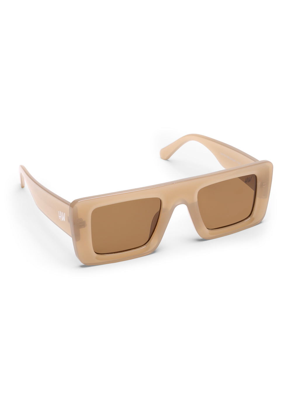 Yelina Candy Peach Square UV Protected Womens Sunglasses