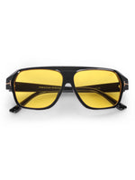 Men's Yellow UV Protected Wayfarer Rectangular Sunglasses