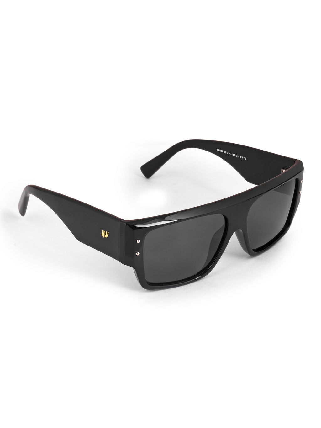 Men's Black Wayfarer UV Protected Sunglasses