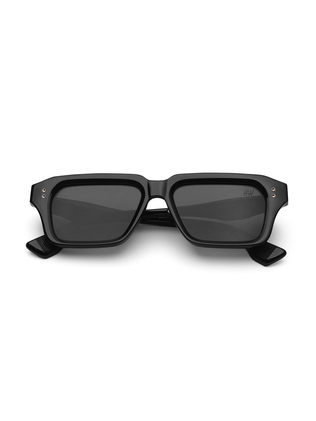 Men's UV Protected Gold Black Wayfarer Sunglasses