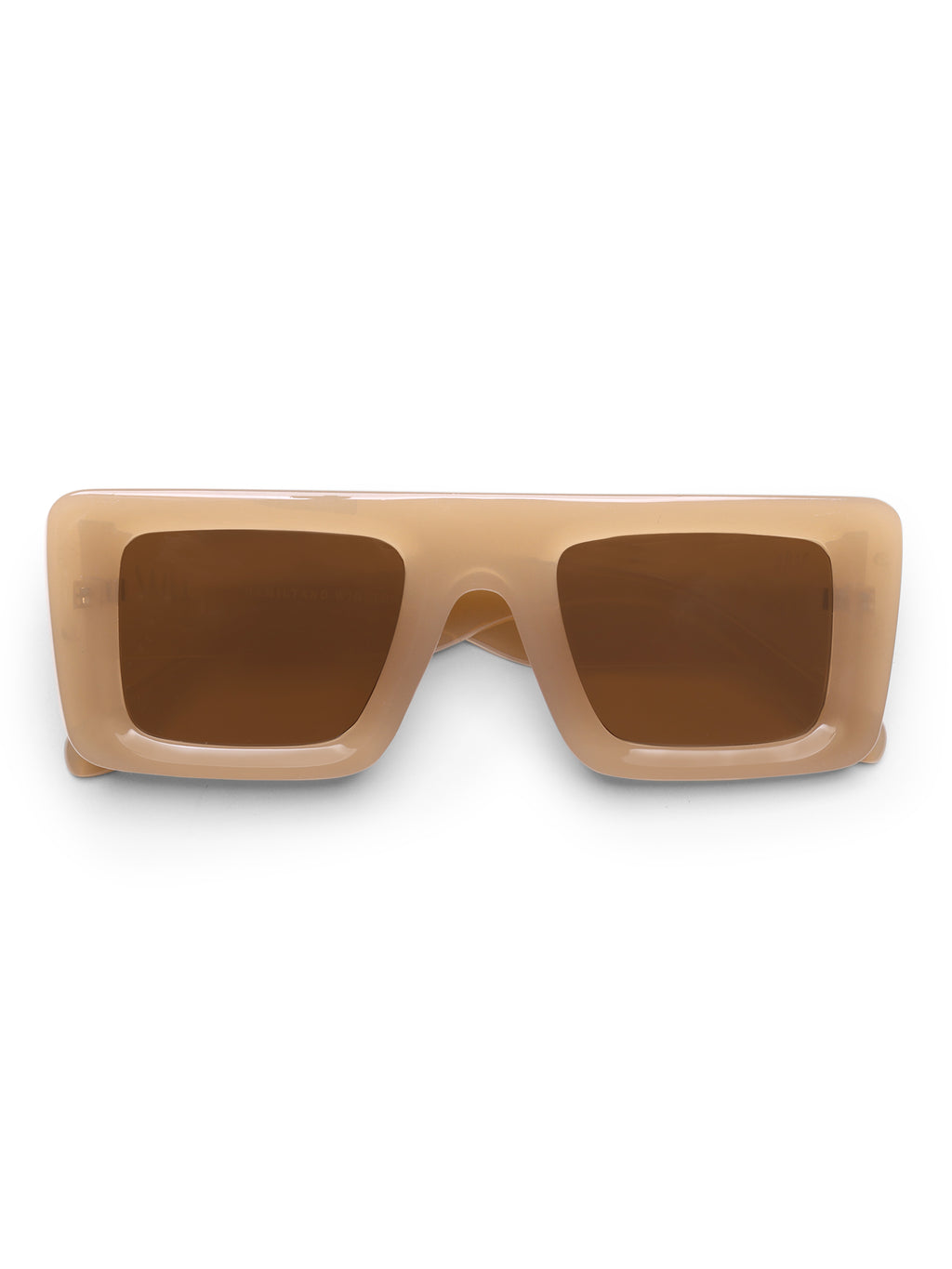 Yelina Candy Peach Square UV Protected Womens Sunglasses