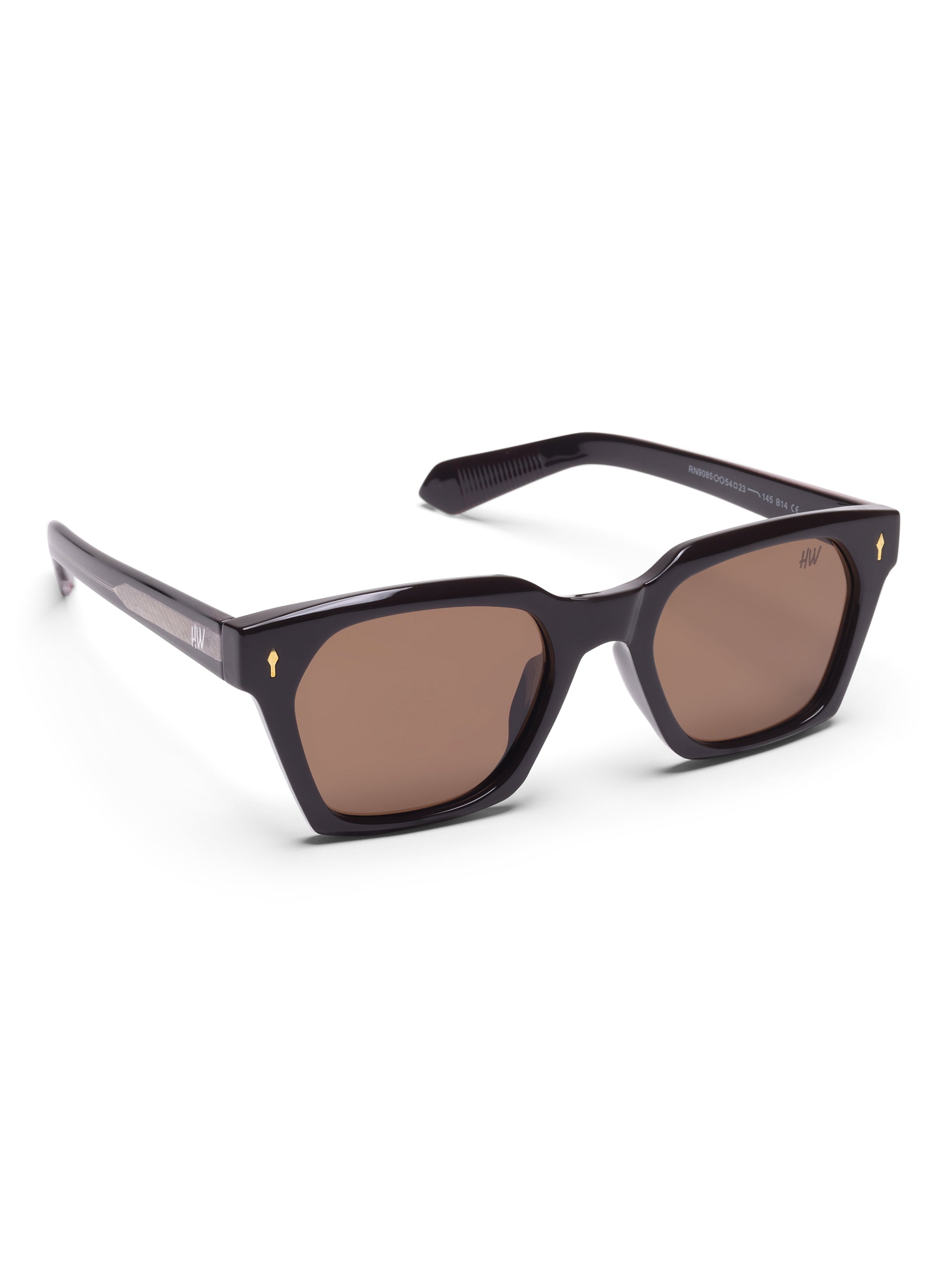 Bellaro Brown Wayfarer Mens Sunglasses