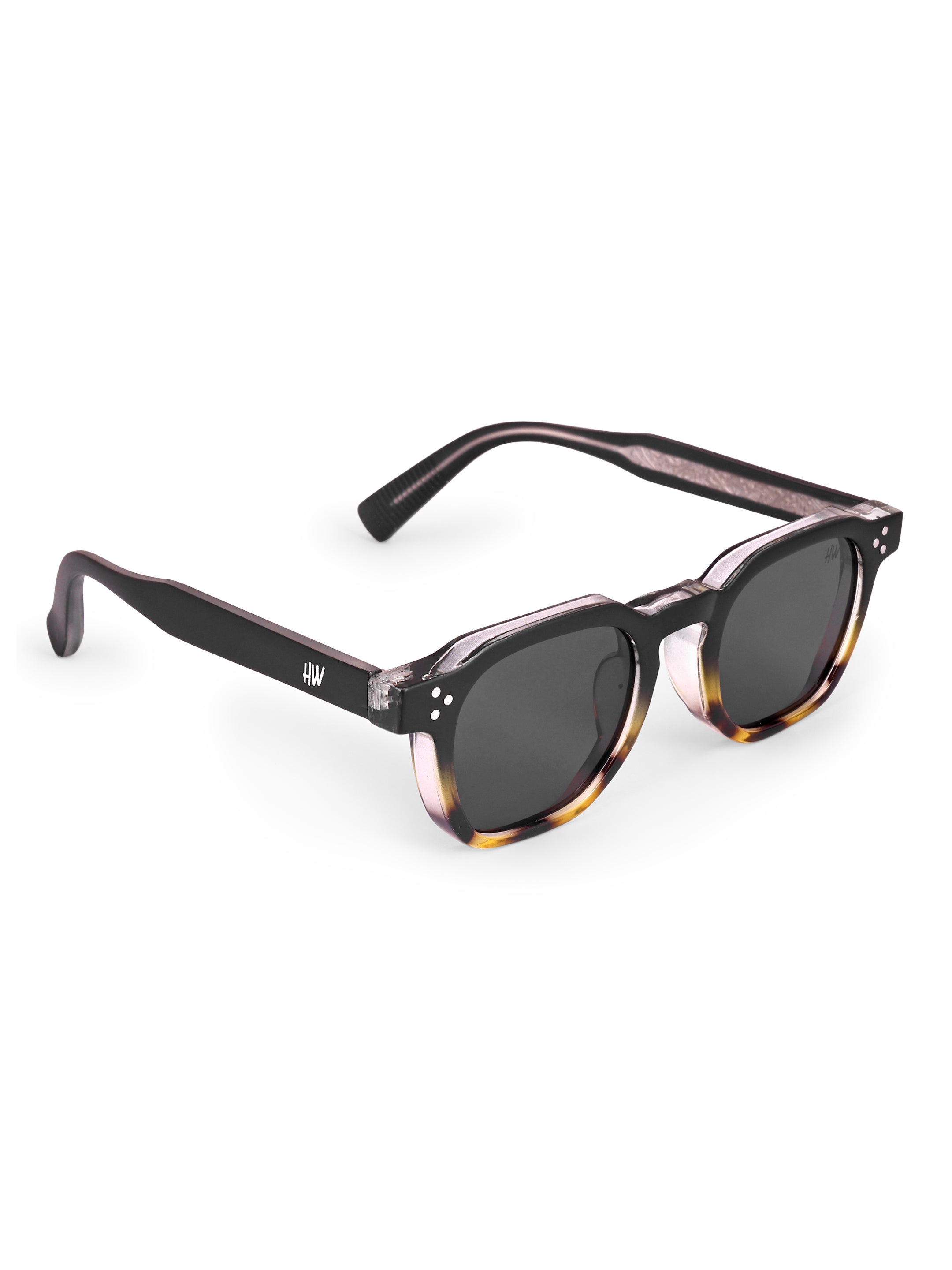 Men's Leopard Black Wayfarer UV Protected Sunglasses