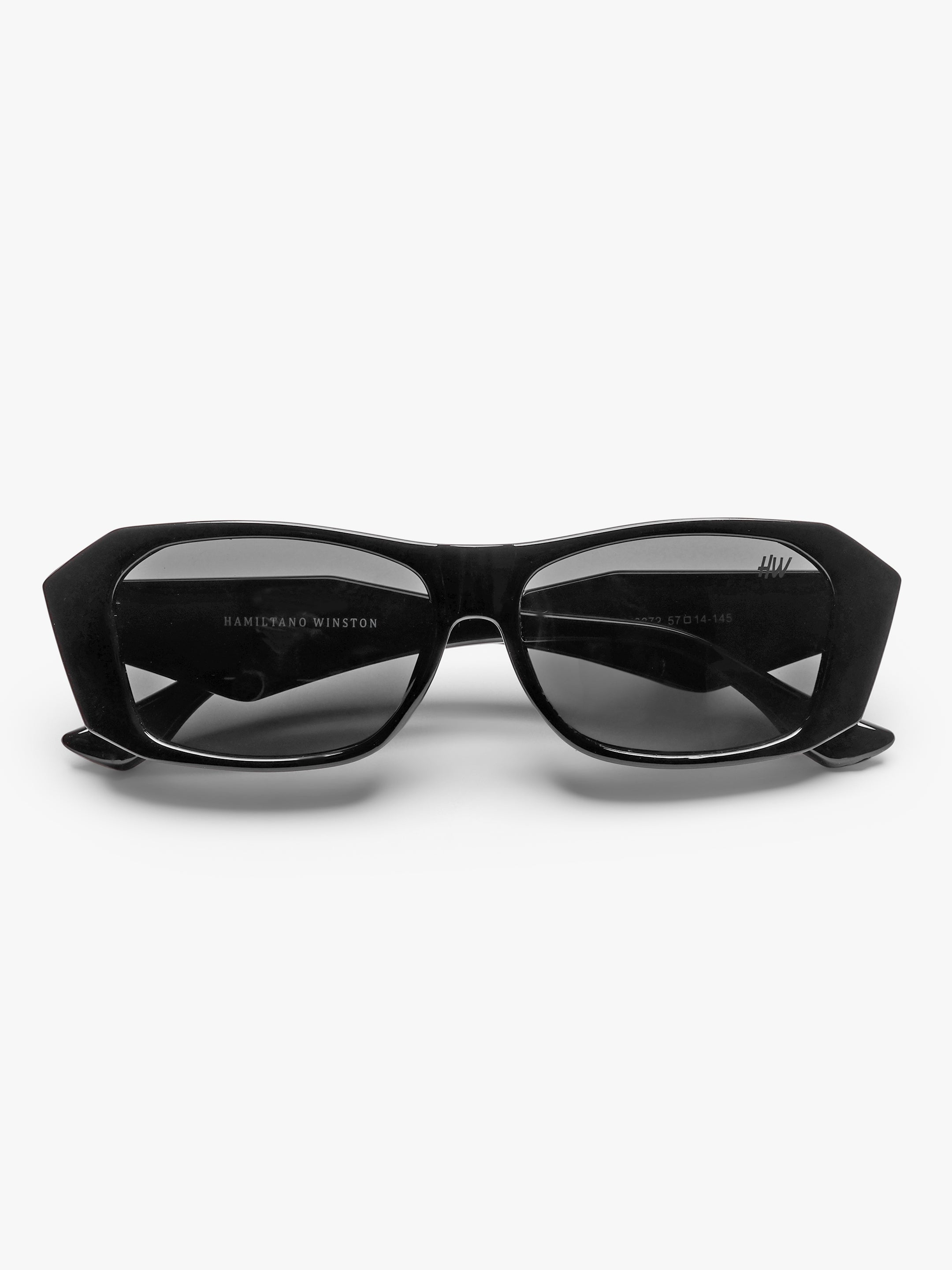 Brielle Black Rectangular UV Protected Womens Sunglasses
