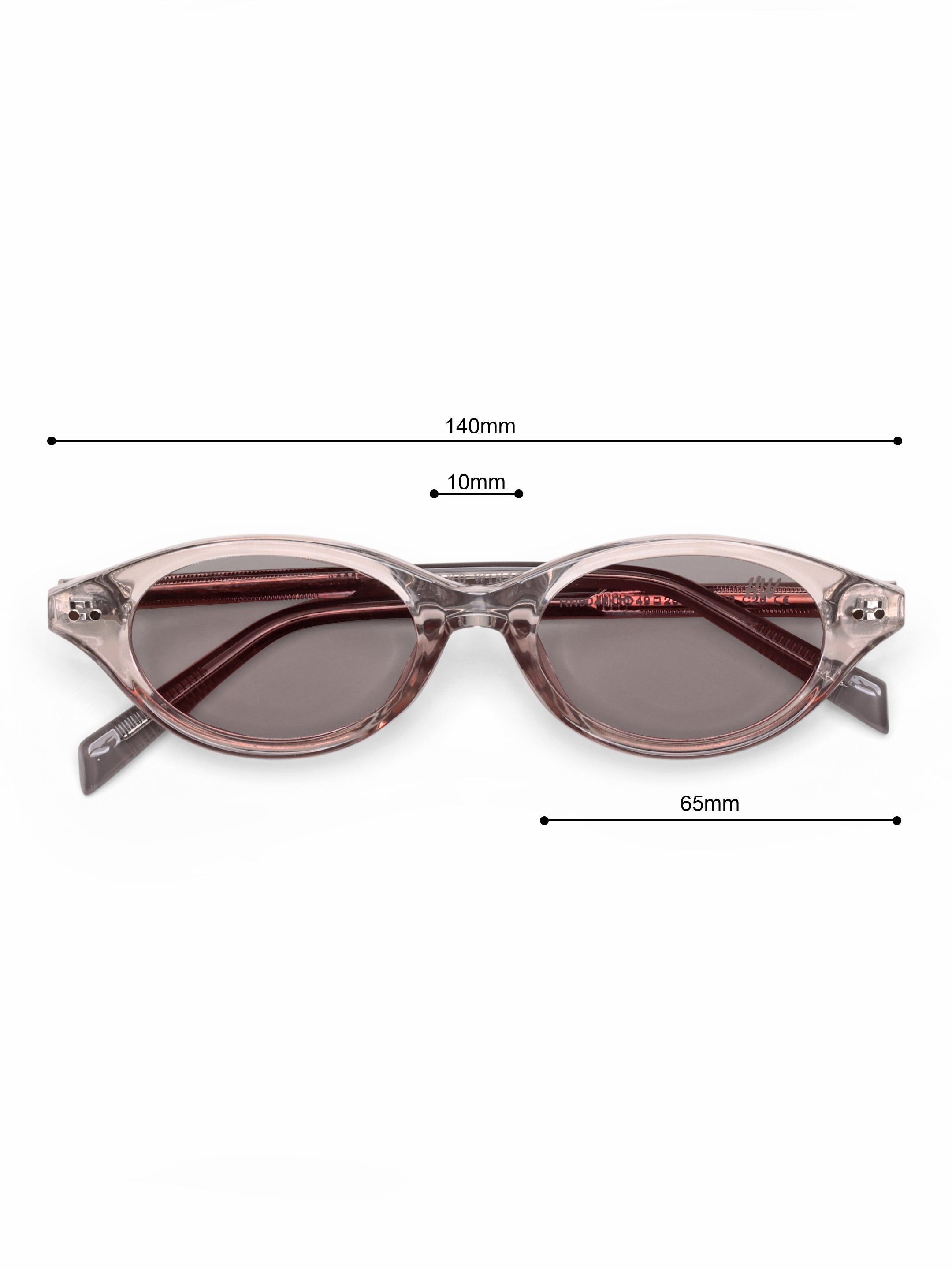 Fiora Oval Peach UV Protected Womens Sunglasses
