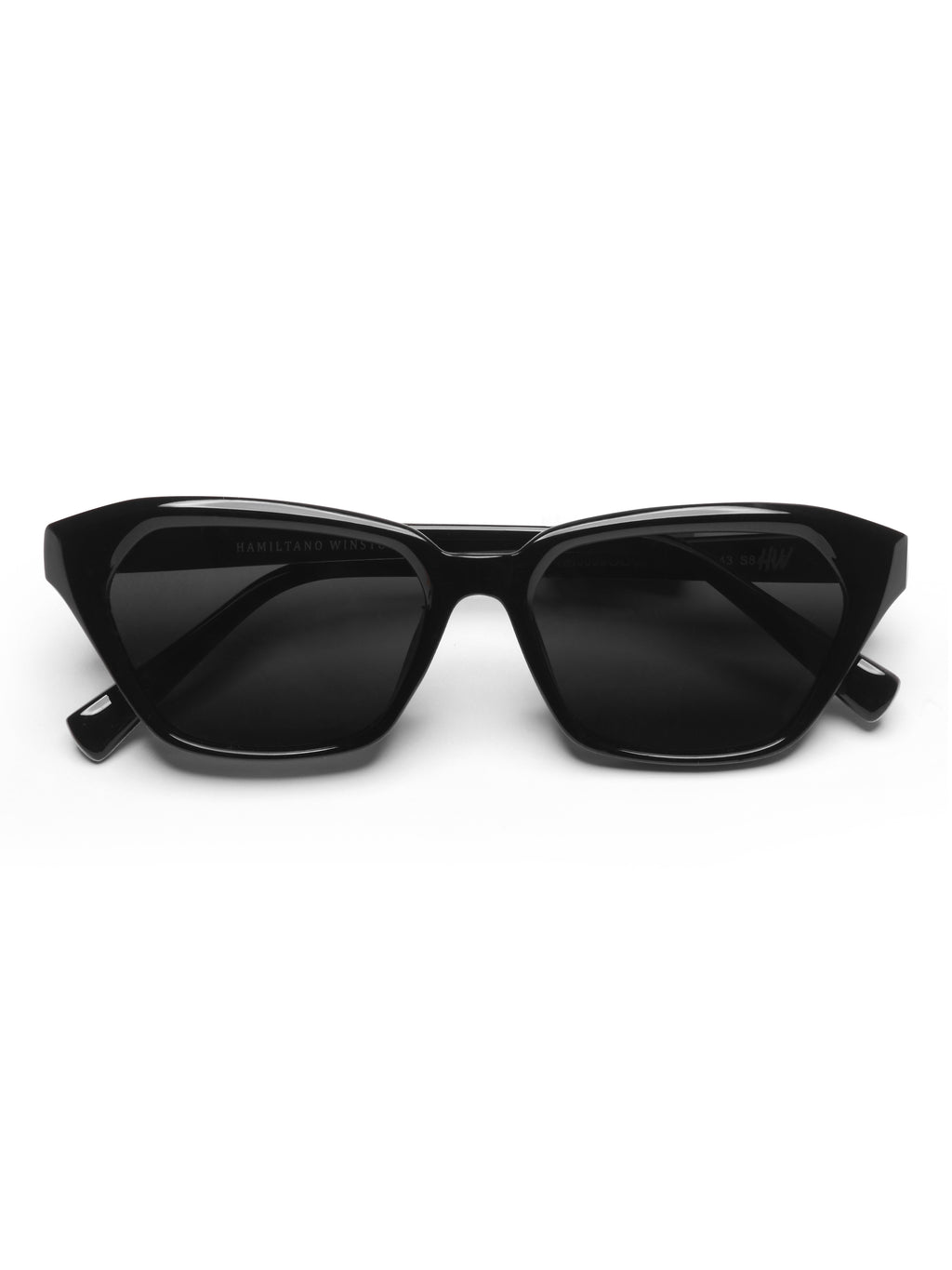 Evora Black Cateye UV Protected Womens Sunglasses
