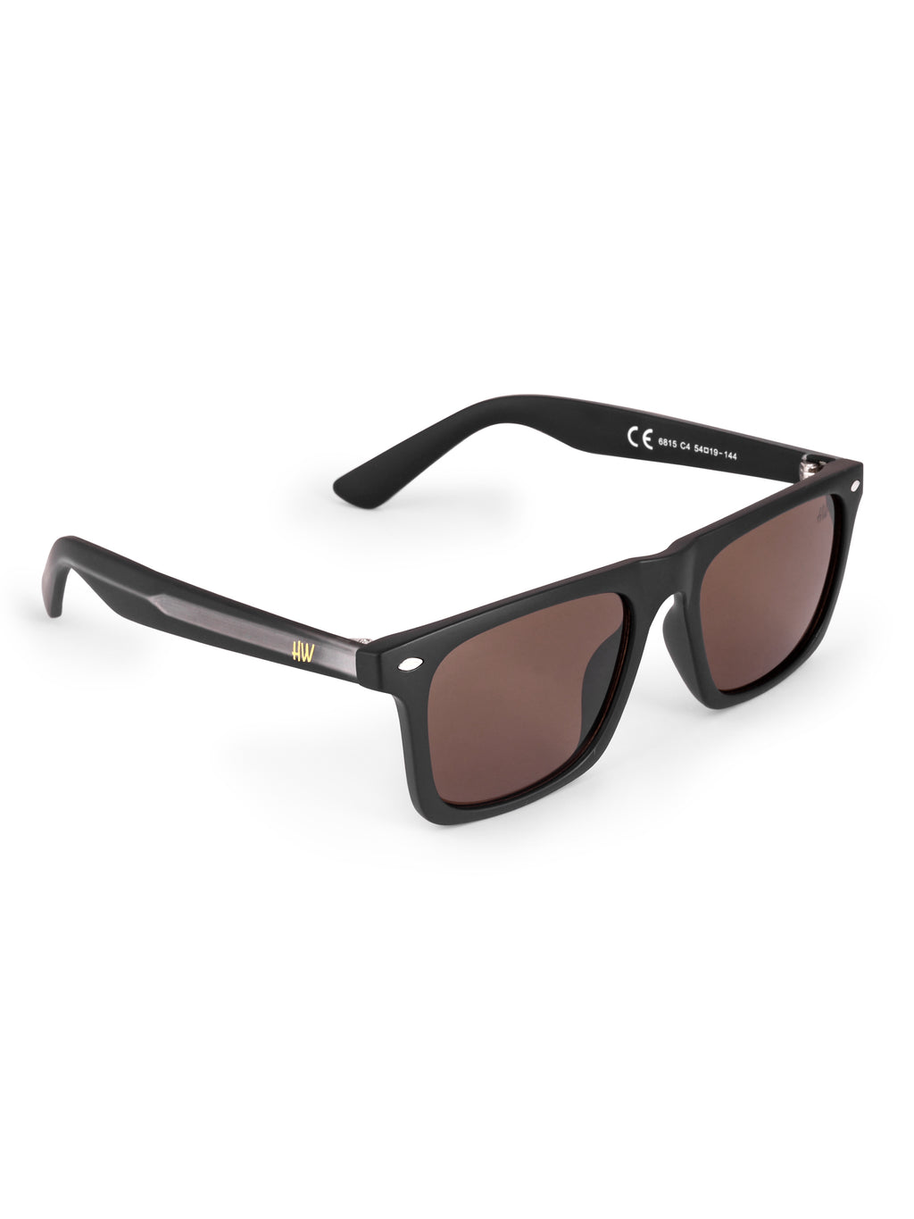 Men's Classic Dark Brown Wayfarer Sunglasses