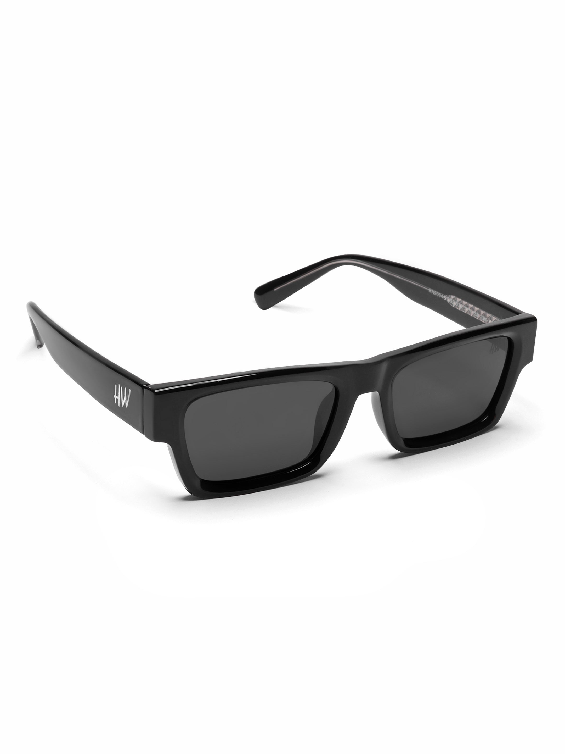 Zevron Black Wayfarer Mens Sunglasses