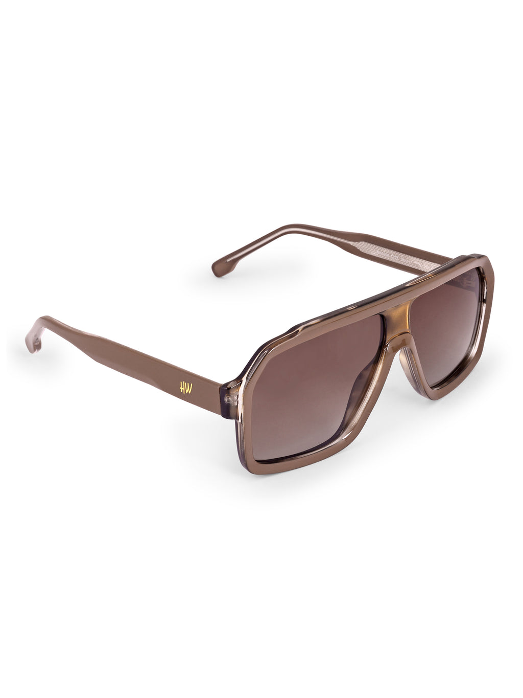 Men's Classic Brown Wayfarer Sunglasses