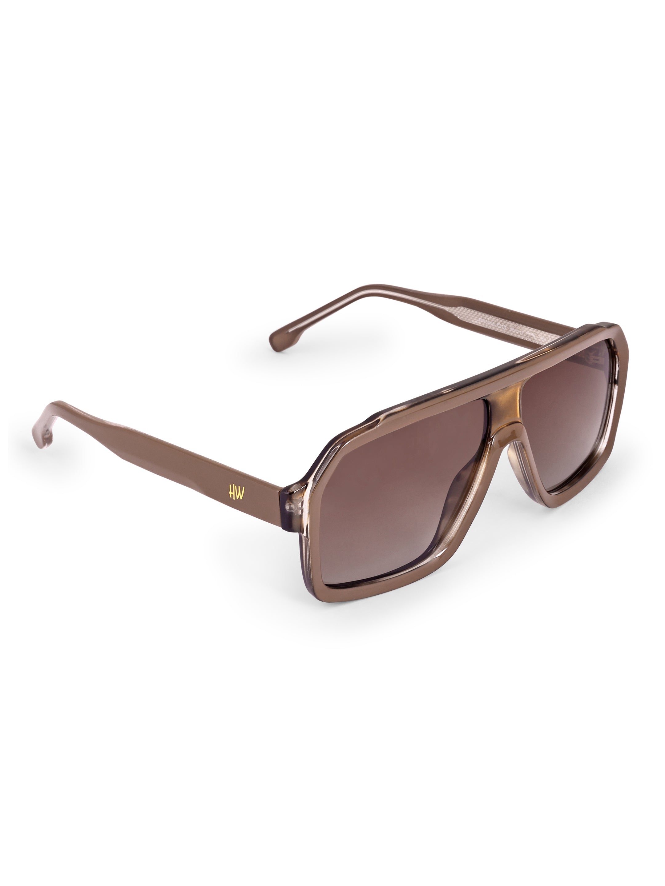 Men's Classic Brown Wayfarer Sunglasses