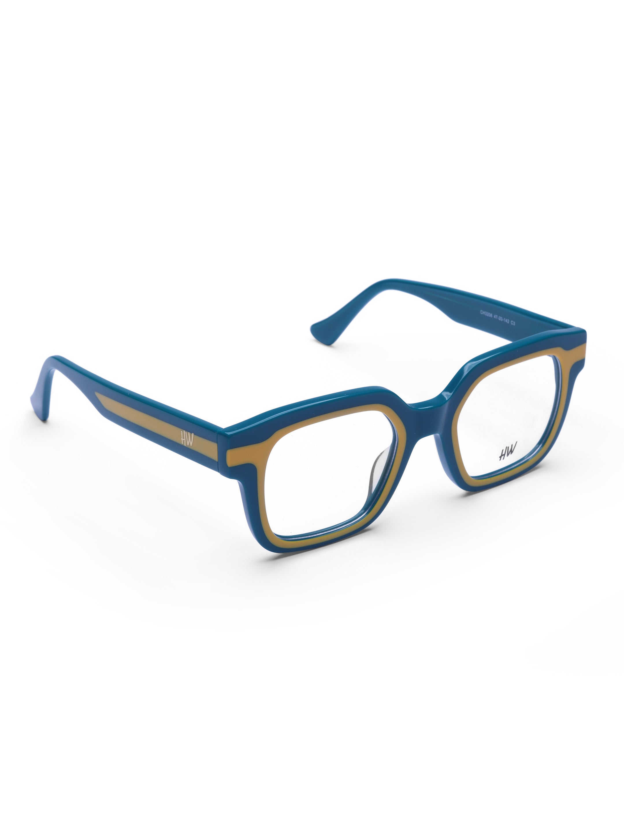 Men's Wayfarer Rectangular Optical Frame Green