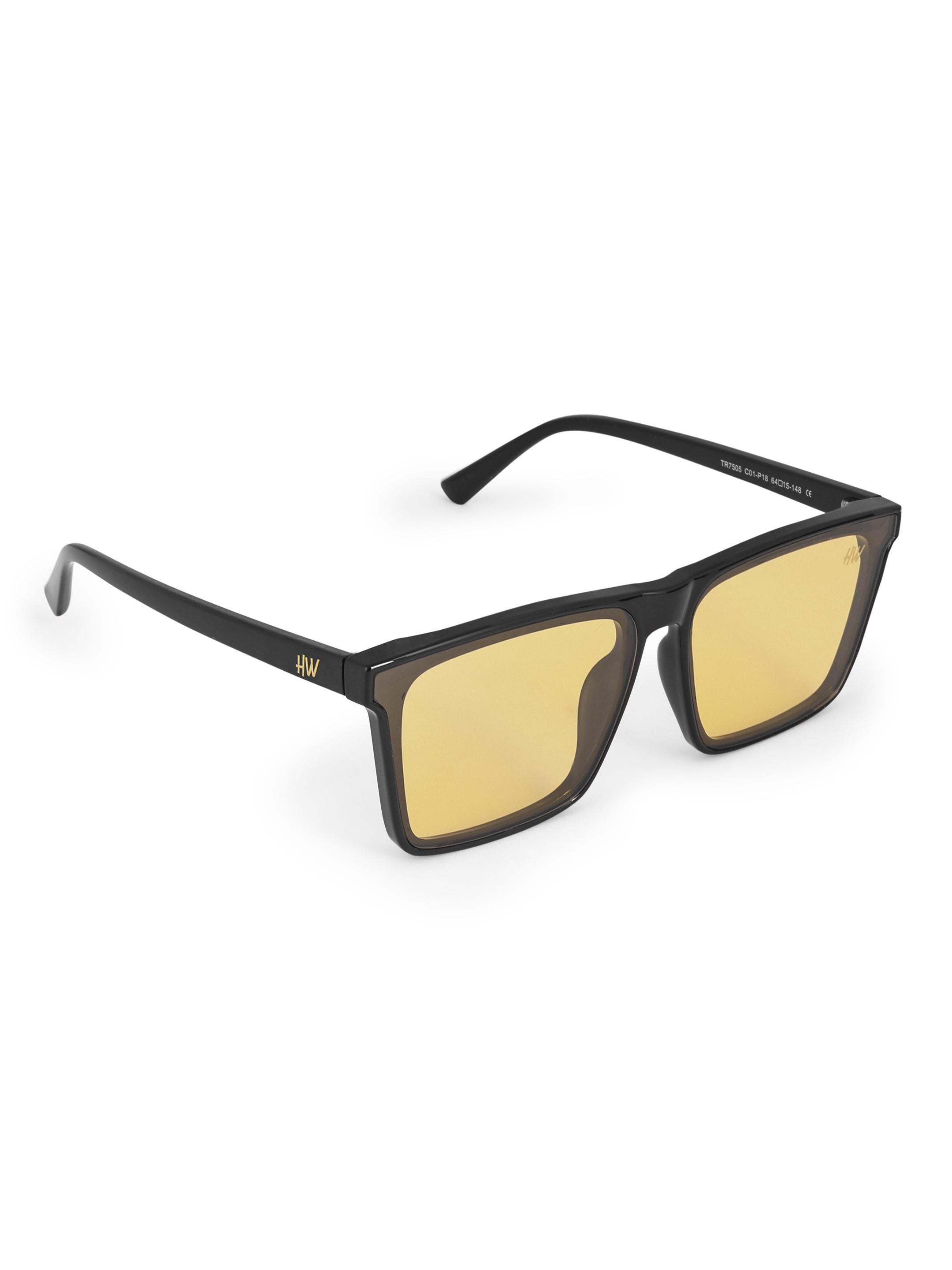 Men's Classic Yellow Wayfarer Sunglasses