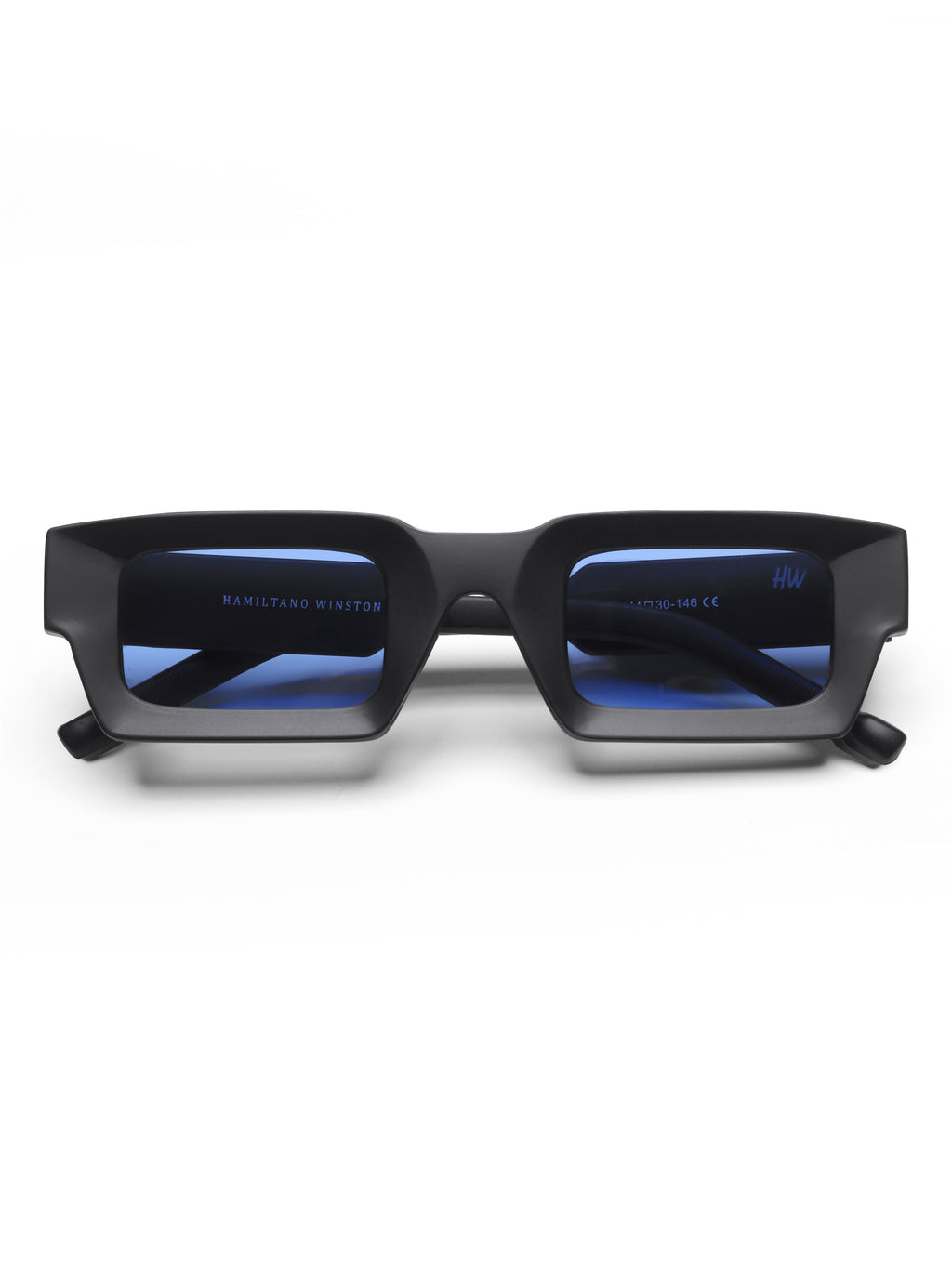 Zayden Blue Wayfarer Mens Sunglasses