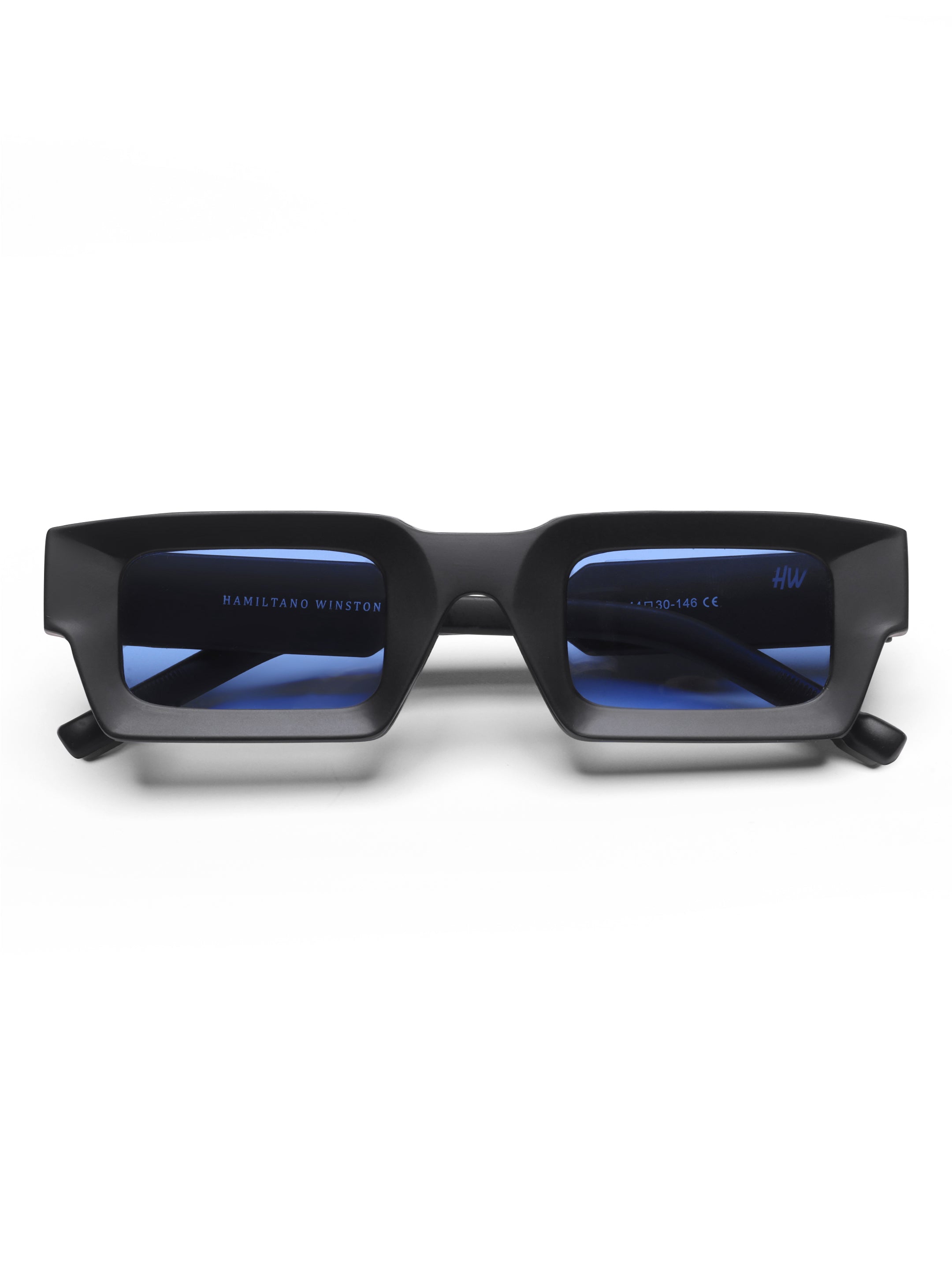 Zayden Blue Wayfarer Mens Sunglasses