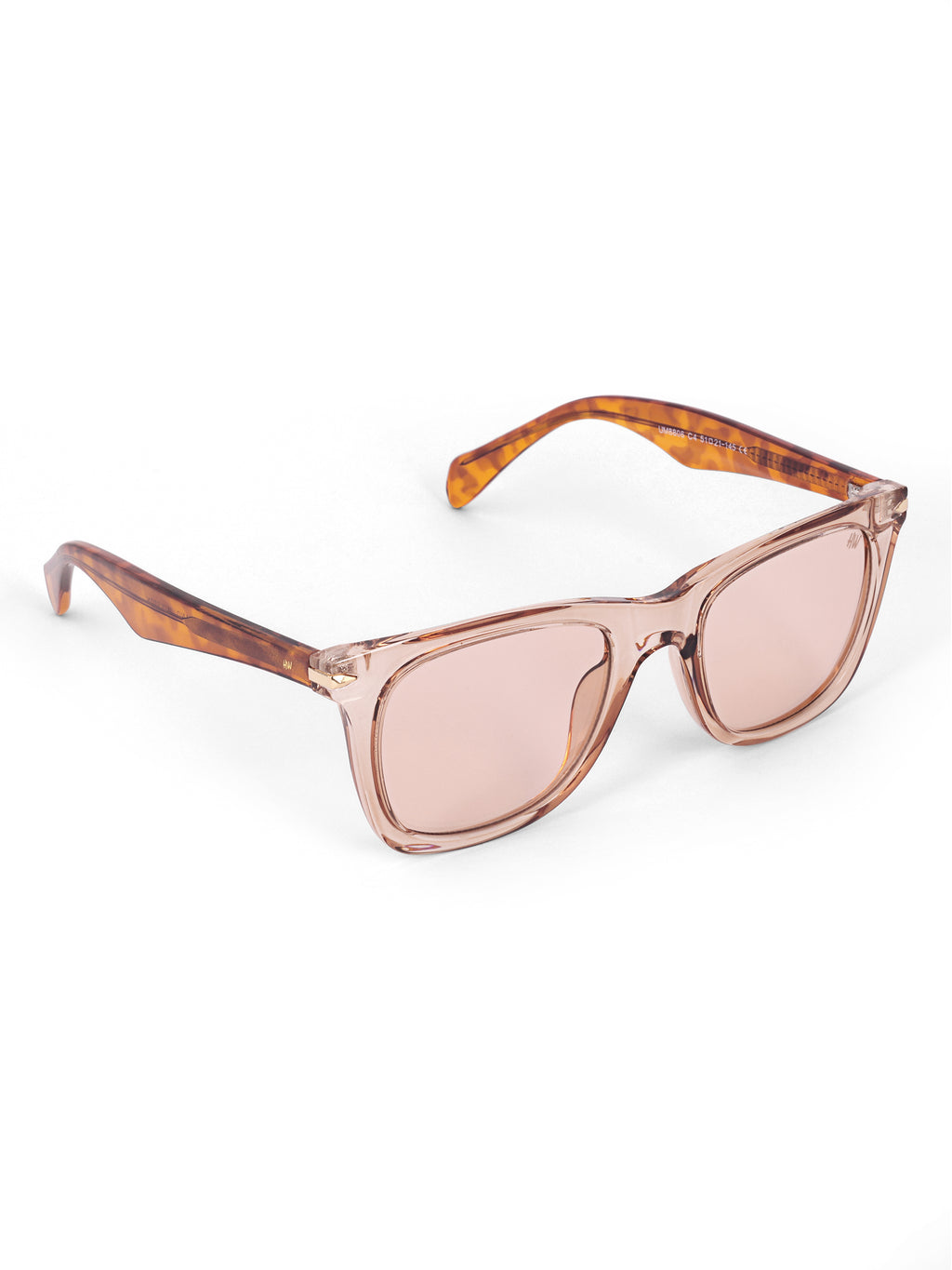 Women's Peach Rectangular Sunglasses