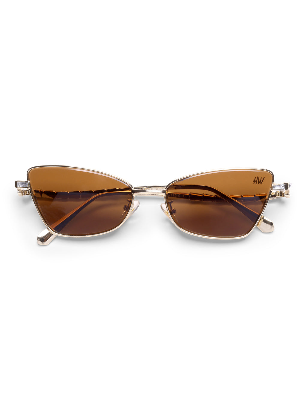 Sirena Gold Brown UV Protected Womens Sunglasses