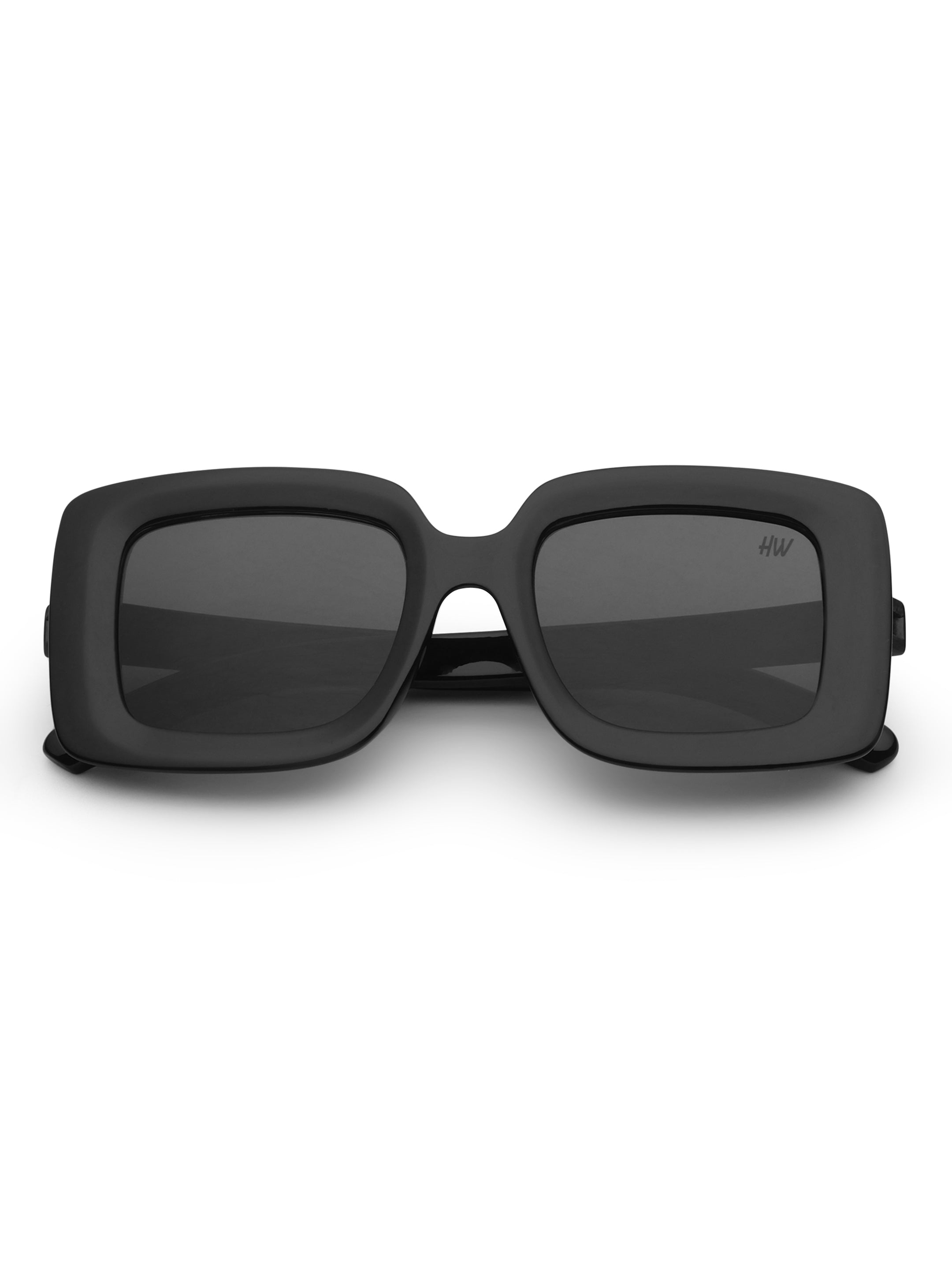 Women's Square Black Oversize Sunglasses