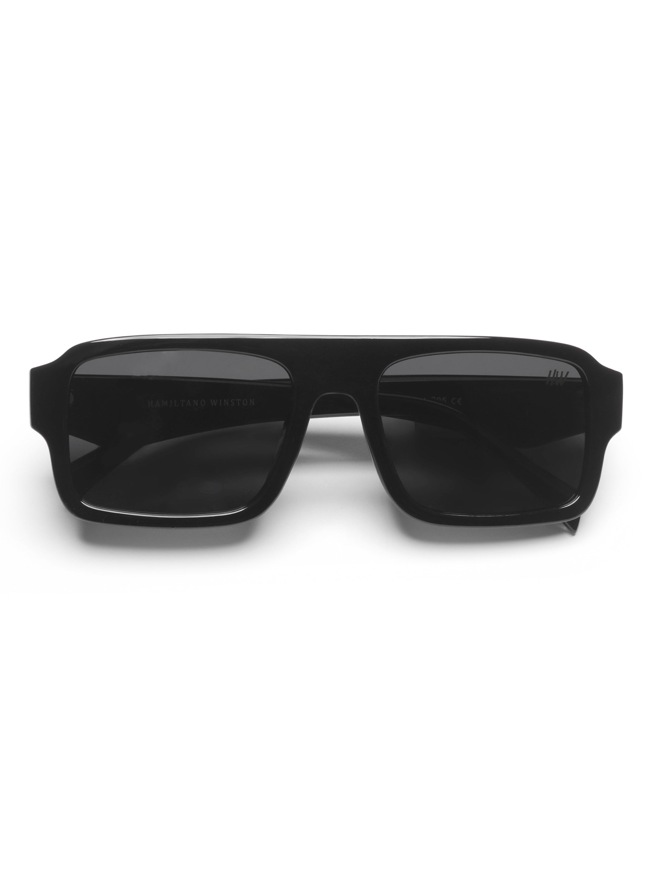 Striker Black Wayfarer Mens Sunglasses