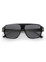 Men's Black UV Protected Wayfarer Rectangular Sunglasses