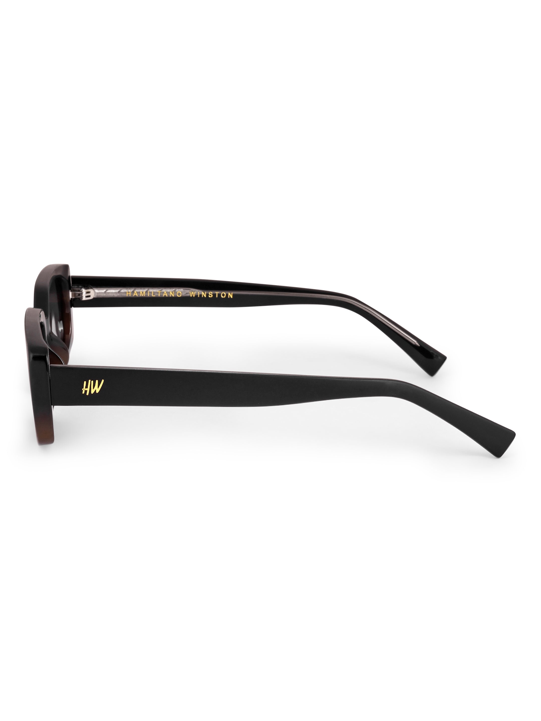 Women's Black Leopard Rectangular UV Protected Sunglasses